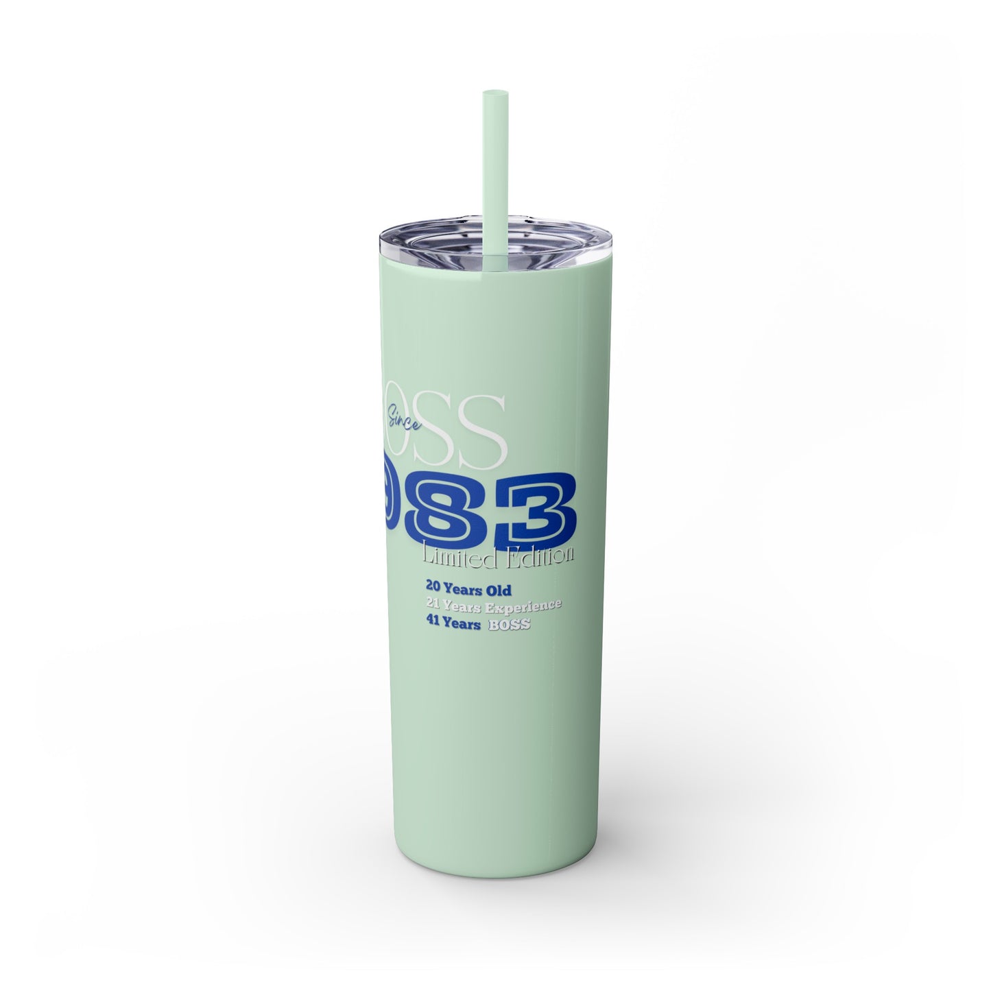 1983 Born Skinny Tumbler with Straw, 20oz