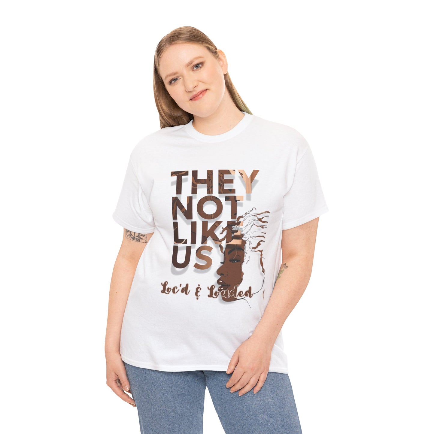 They Not Like Us Loc'd Unisex Heavy Cotton Tee - Melanated Commemorative T-Shirt