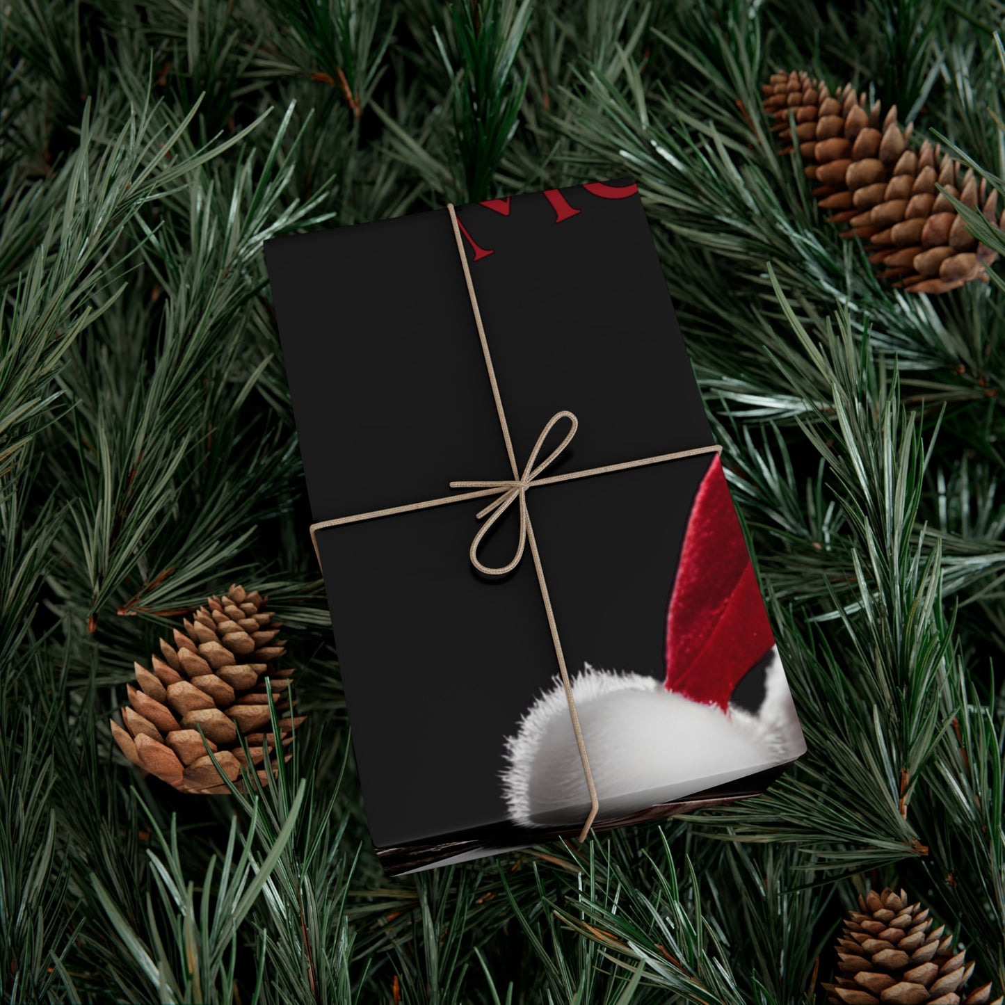 Merry Christmas African American Inspired Santa Clause -Gift Wrap