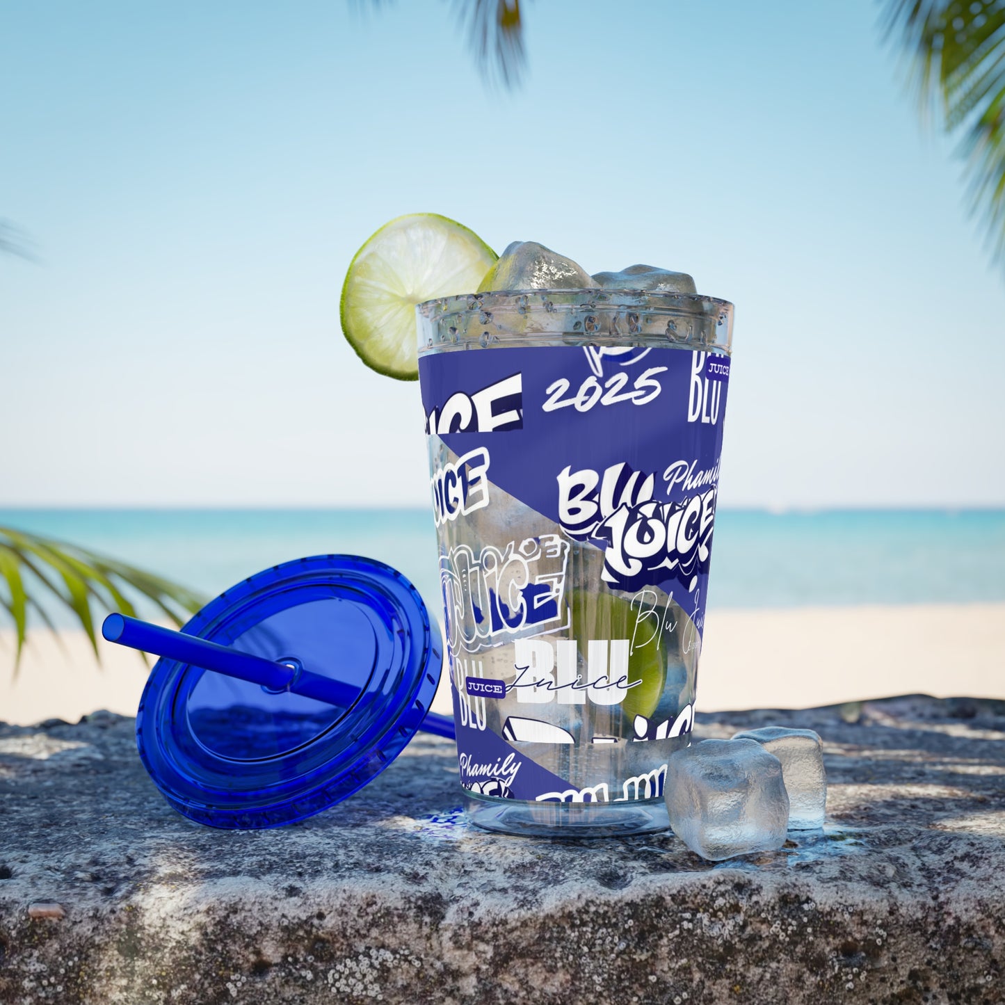 Tumbler - Blu Juice Urban Graffiti Design, Cruise Essentials