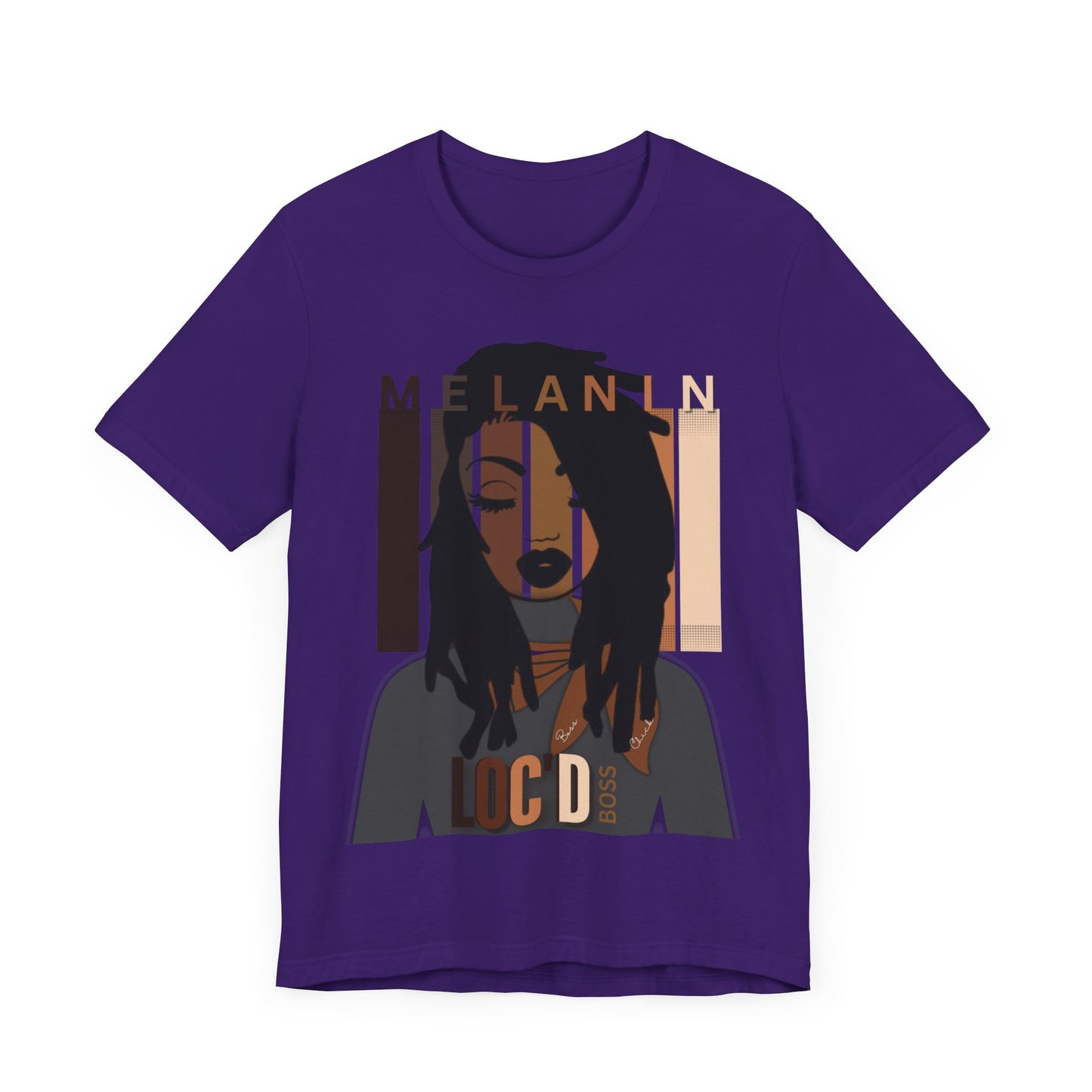 Melanin Loc'd Jersey Short Sleeve Tee
