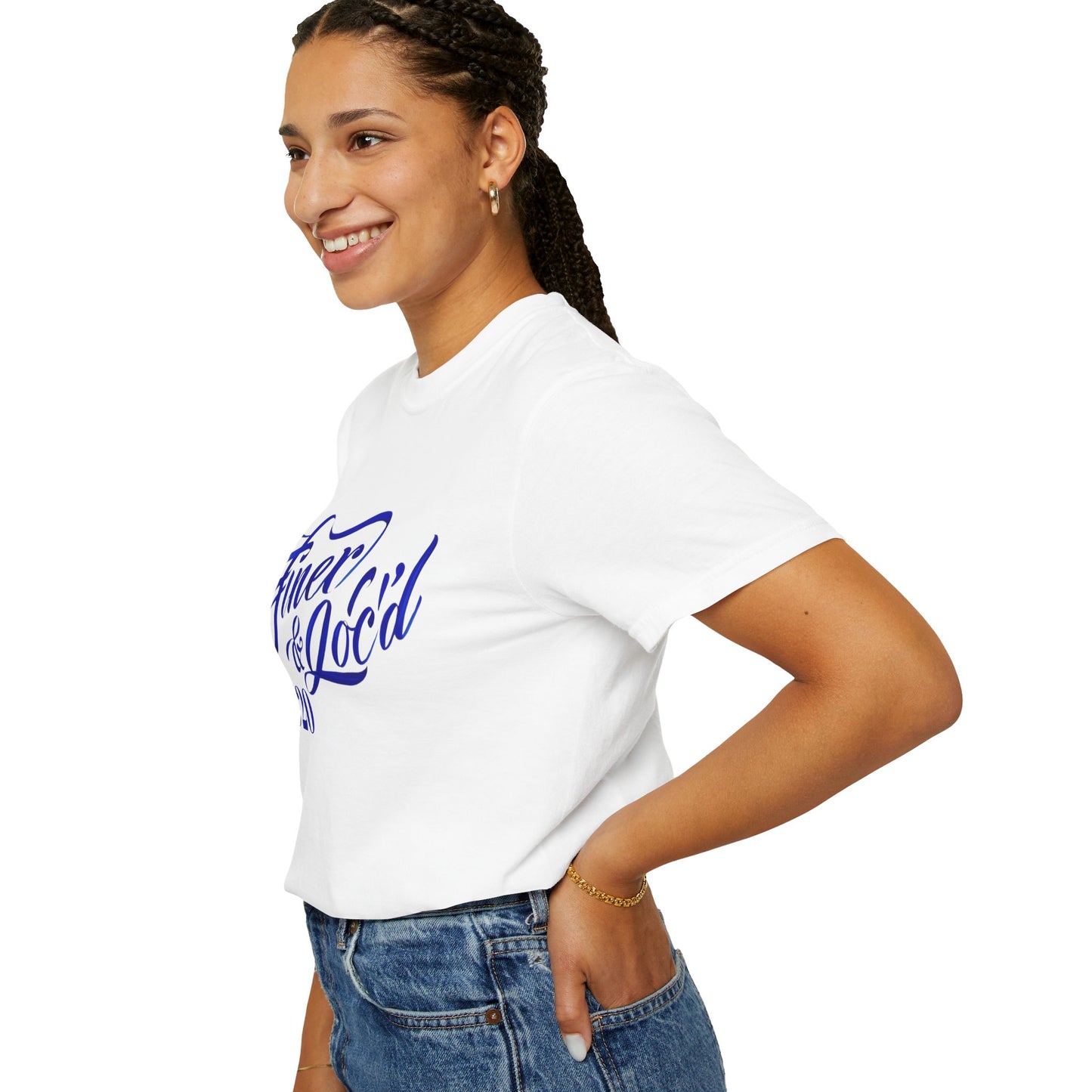 T-Shirt Sorority Inspired Royal Blue and White 1920s Design