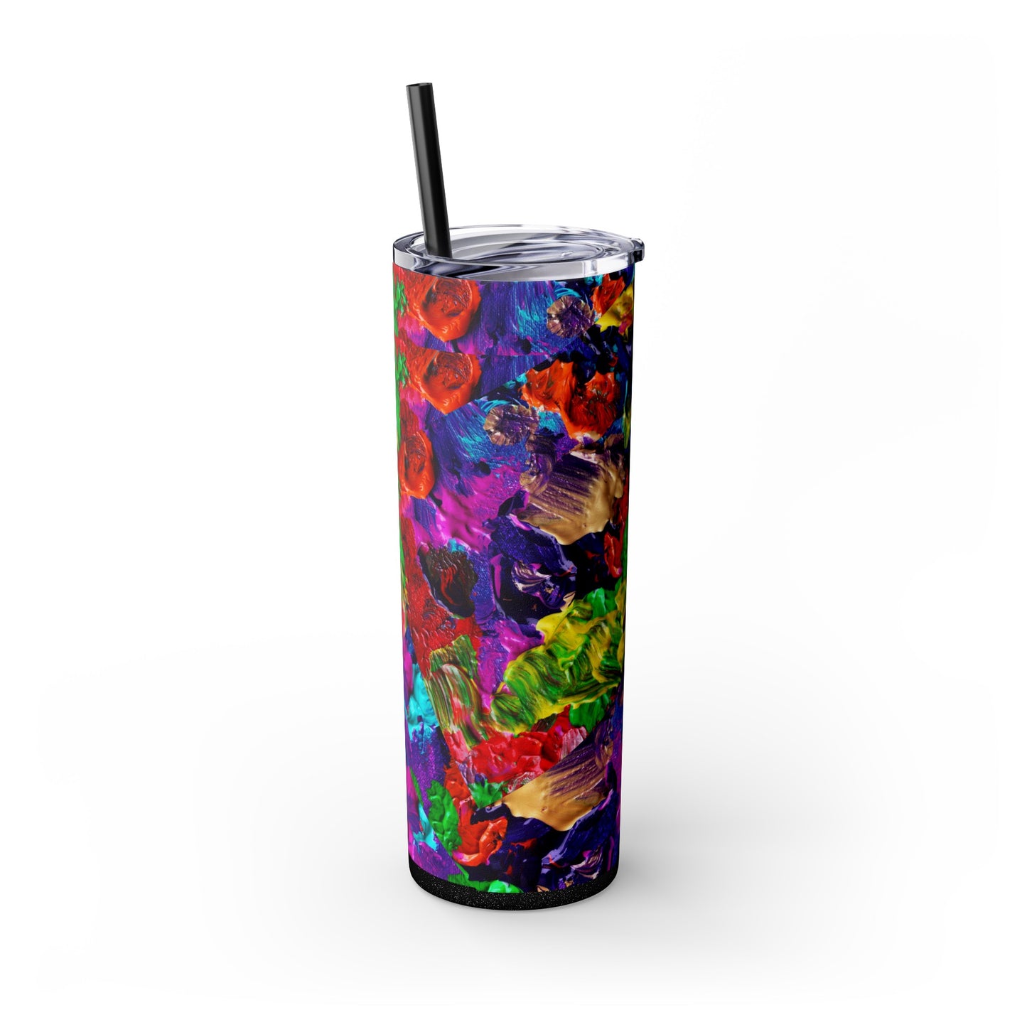 Color-Maze Frenzy Skinny Tumbler with Straw, 20oz