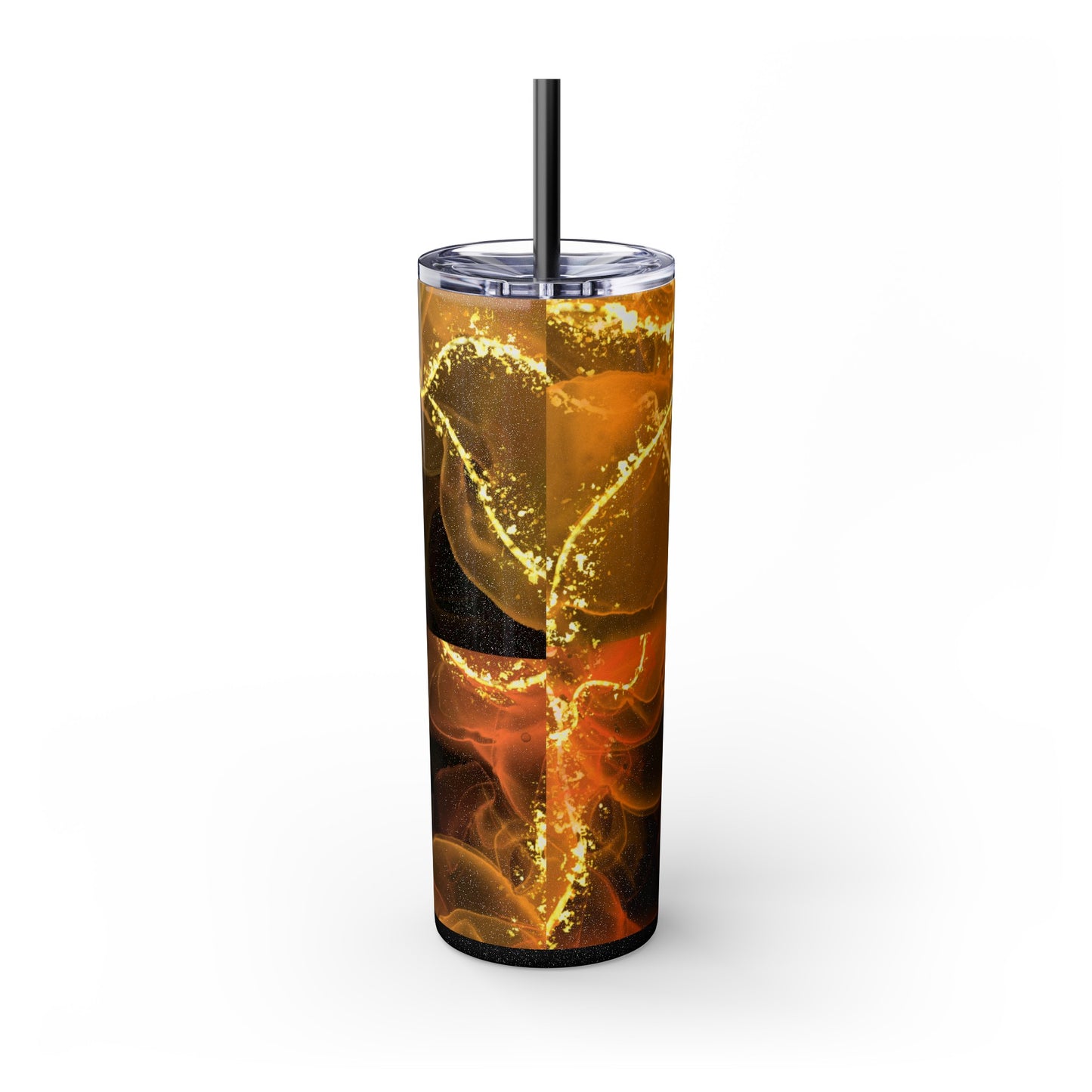 Fire Skinny Tumbler with Straw, 20oz Model# 051701