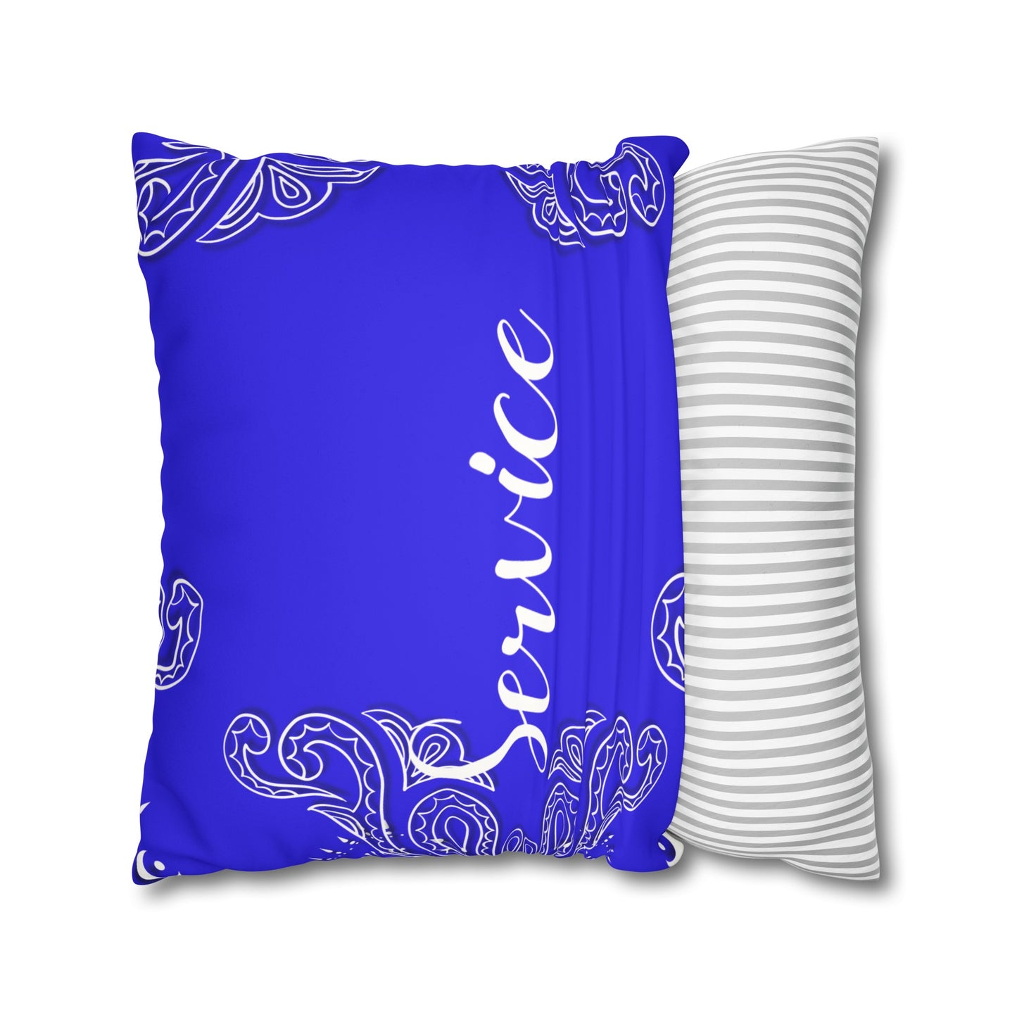 Service 1920 Faux Suede Square Pillowcase