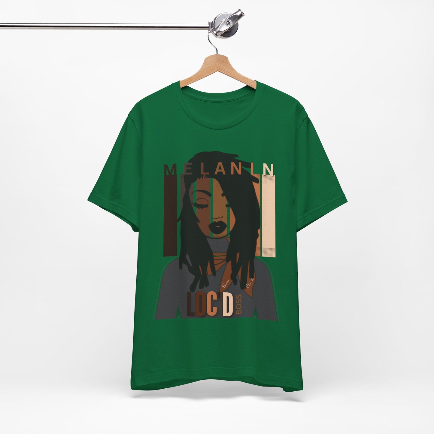 Melanin Loc'd Jersey Short Sleeve Tee