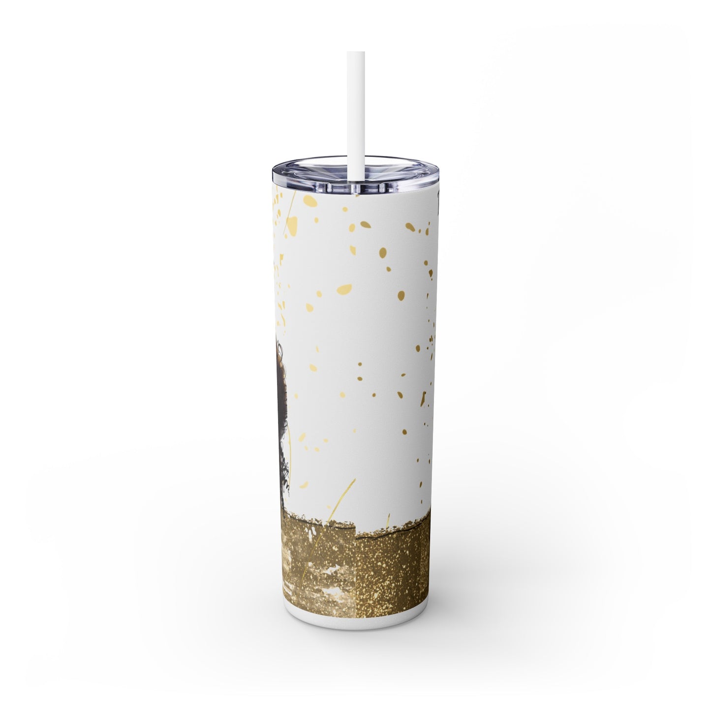 To Dream The Imposisible Dream Skinny Tumbler with Straw, 20oz