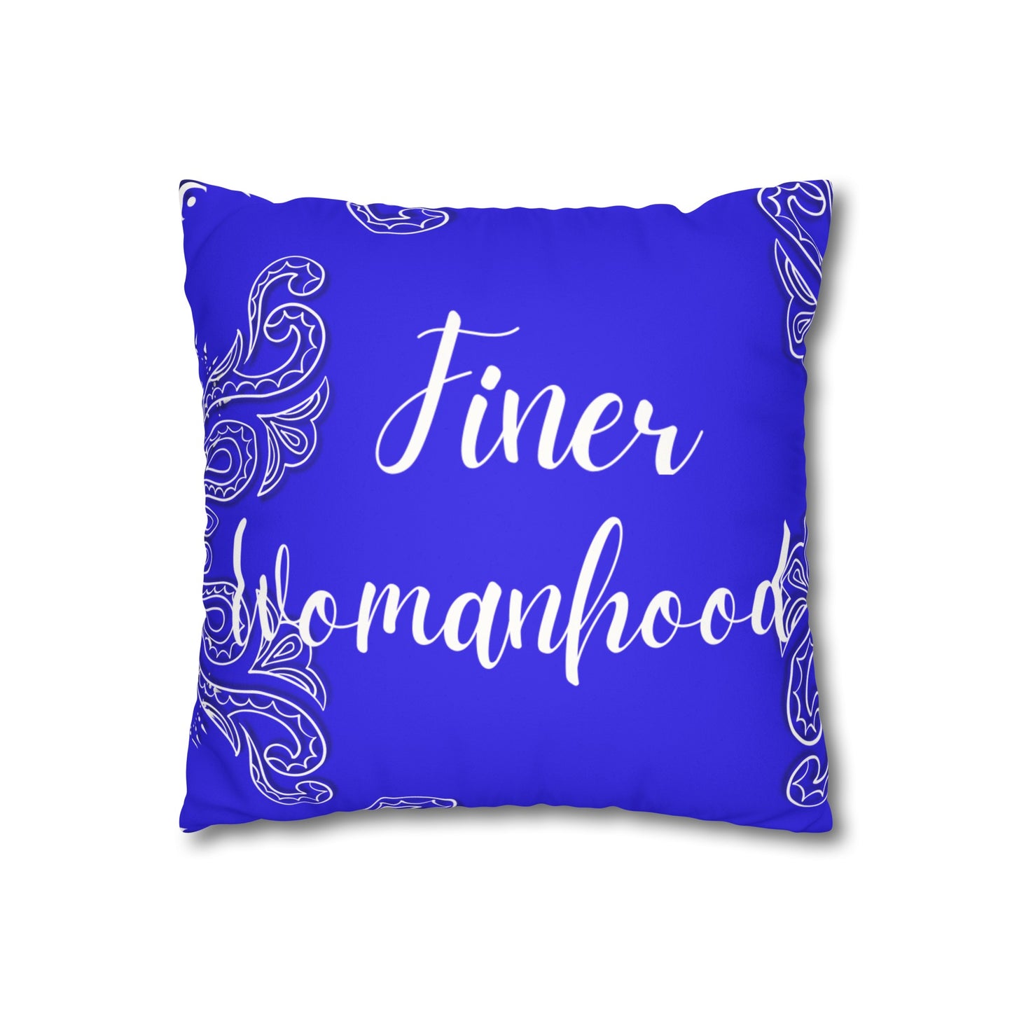 FinerWomanhood 1920 Faux Suede Square Pillowcase
