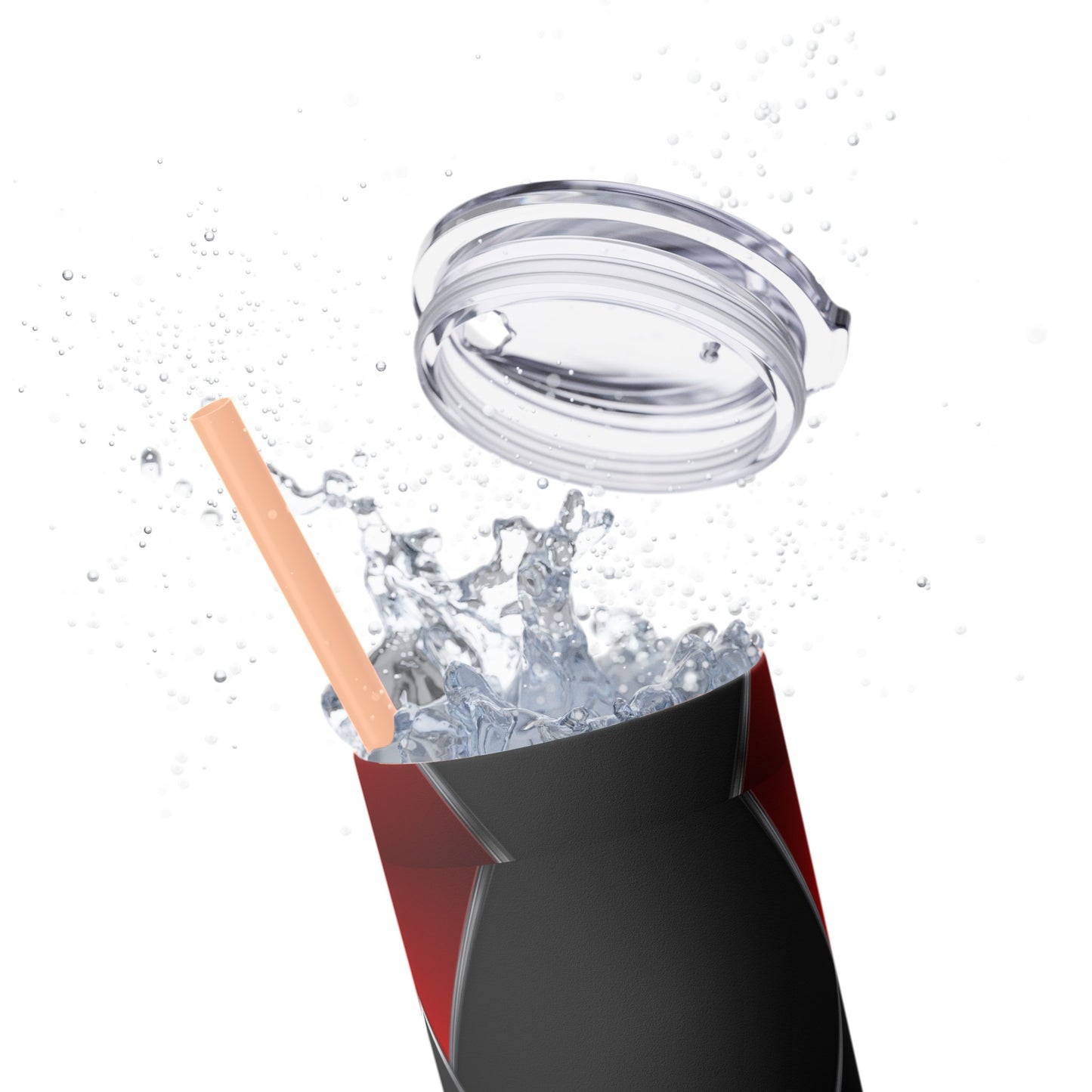 DANGER Skinny Tumbler with Straw, 20oz