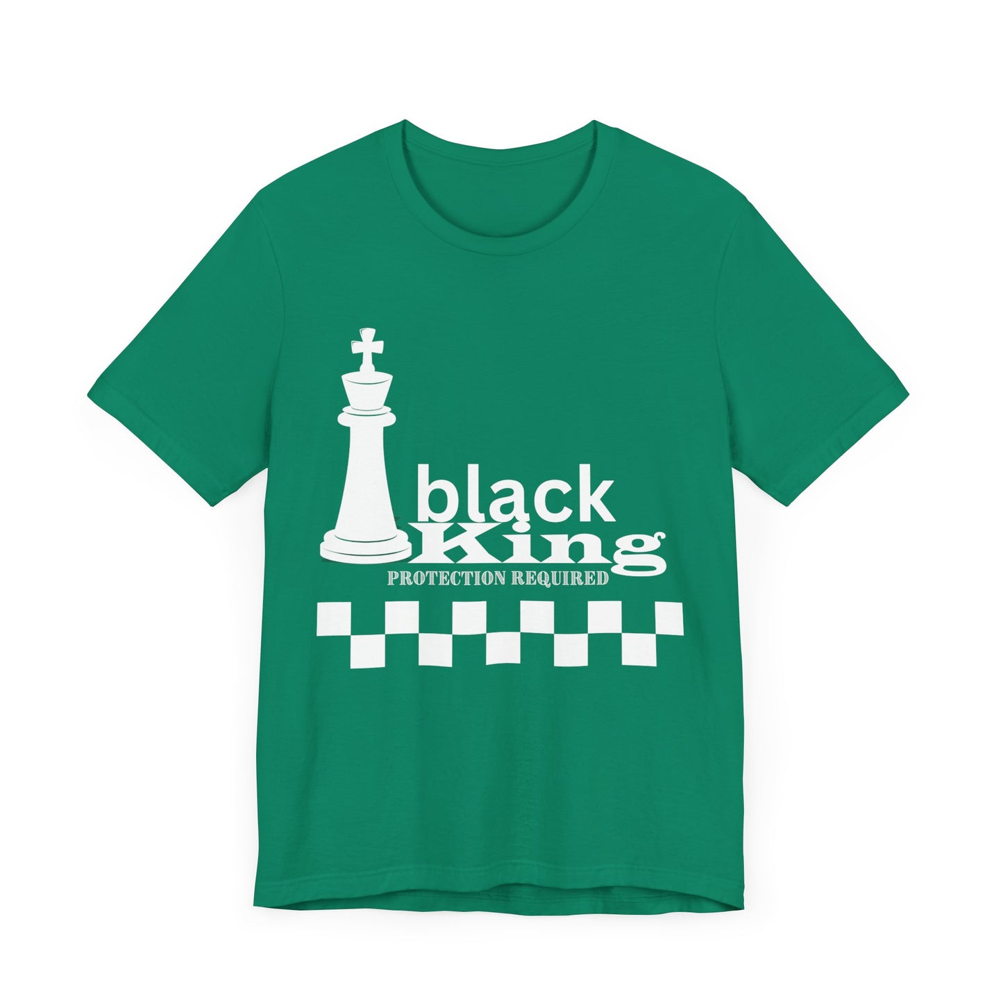 Black King Chess Tee - Unisex Jersey Short Sleeve