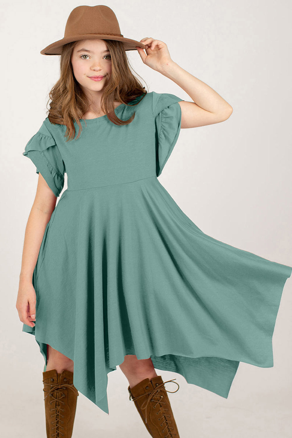 Tilting hat front green