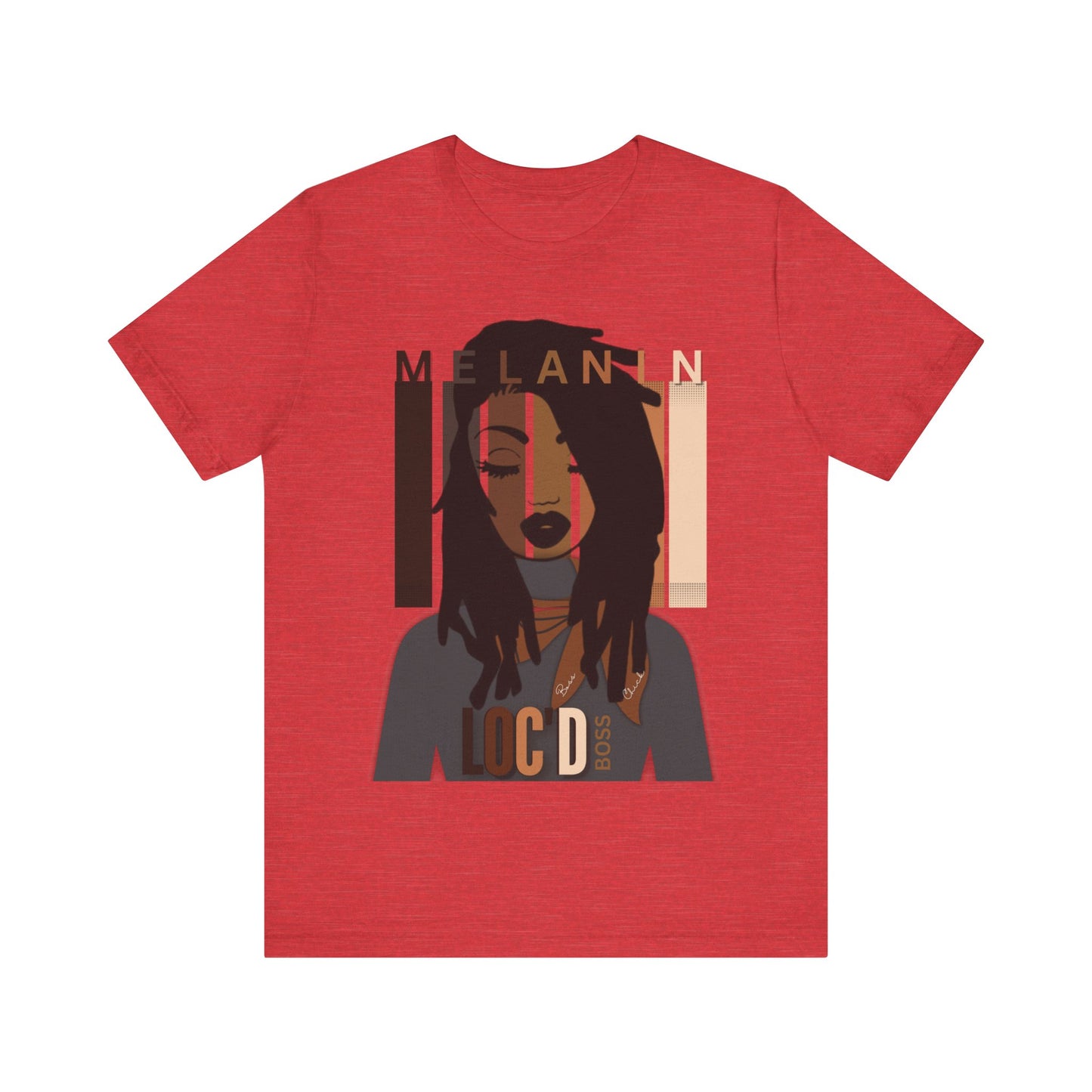 Melanin Loc'd Jersey Short Sleeve Tee