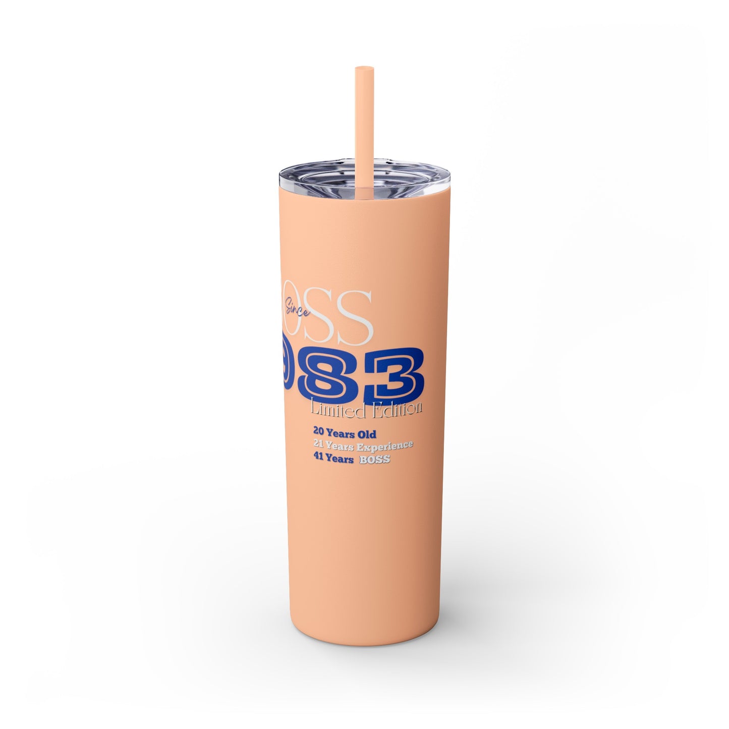 1983 Born Skinny Tumbler with Straw, 20oz