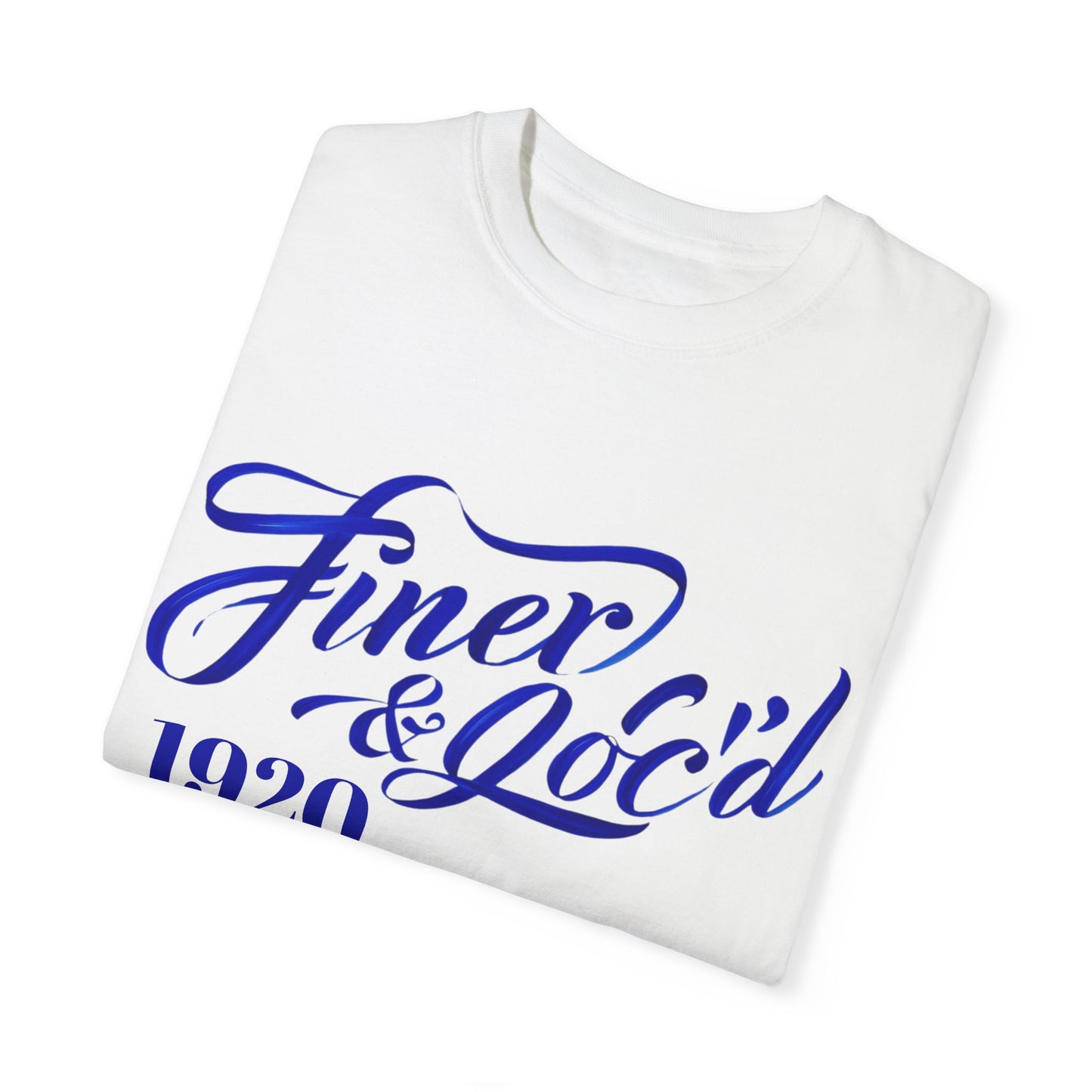 T-Shirt Sorority Inspired Royal Blue and White 1920s Design