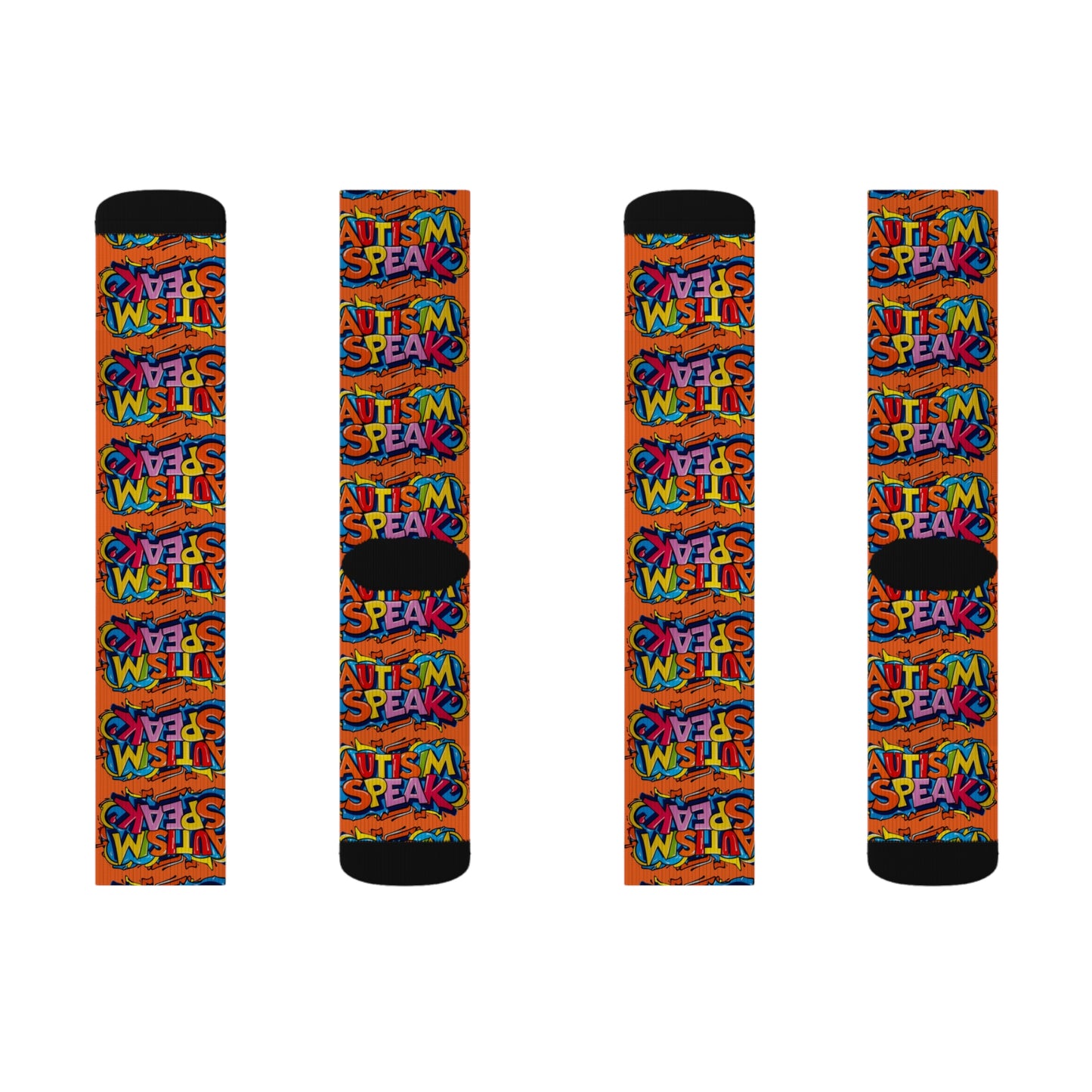 Autism Speak Graffiti Style- Orange