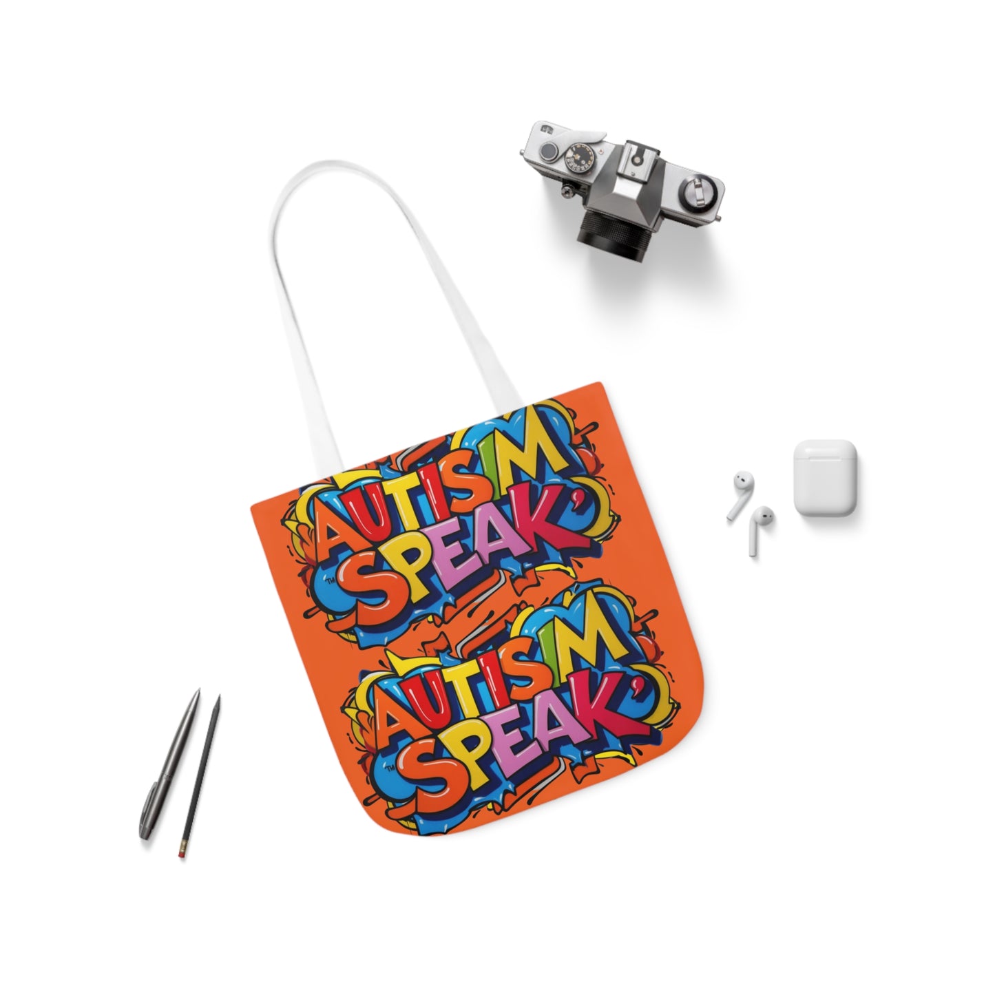 Autism Awareness Canvas Tote Bag,