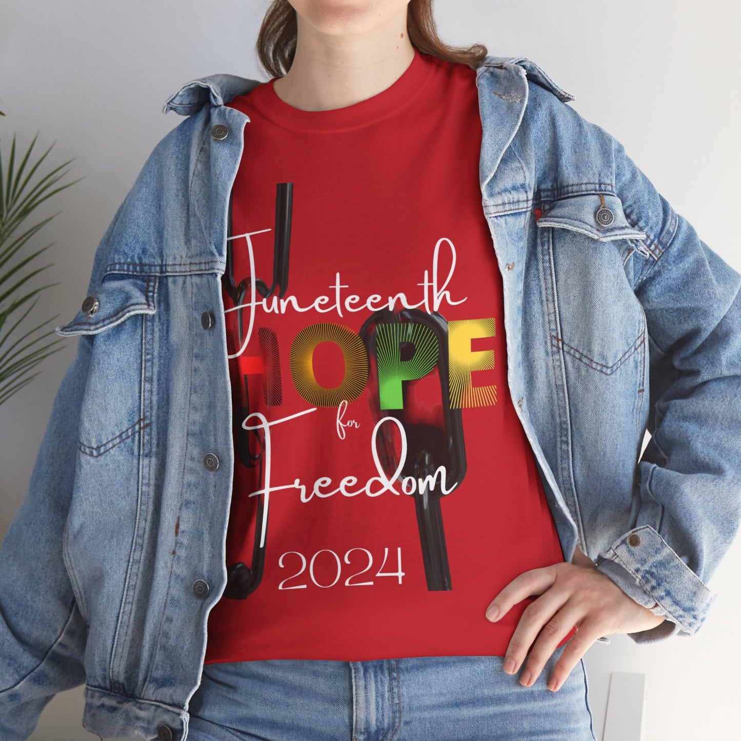 Juneteenth Hope & Freedom Unisex Heavy Cotton Tee