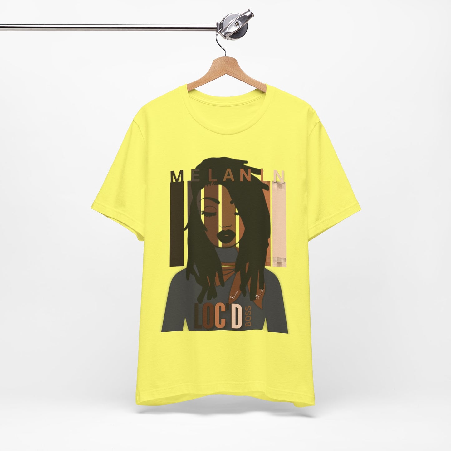 Melanin Loc'd Jersey Short Sleeve Tee