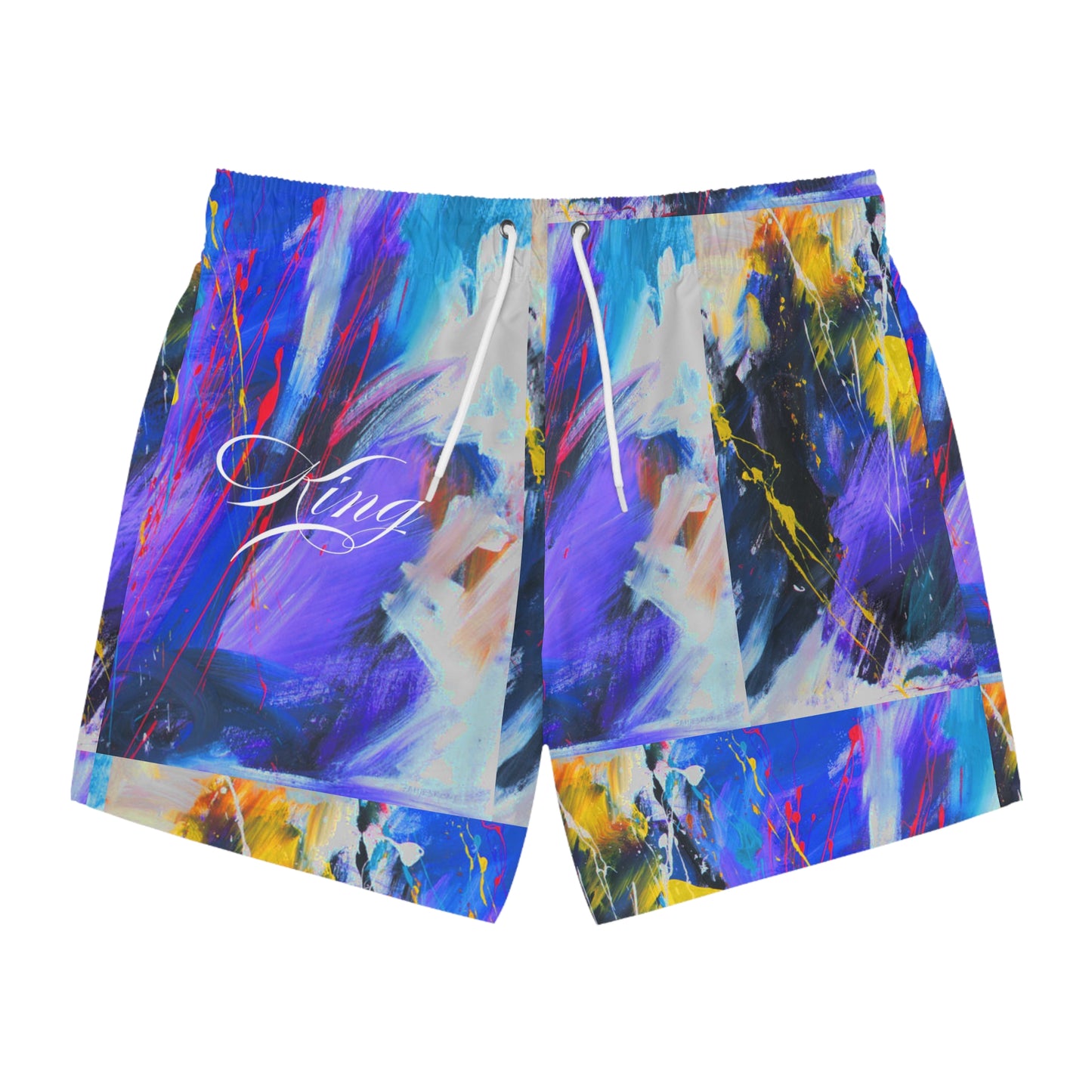 King of Lights Swim Trunks (AOP)-VMA Specialties Boutique