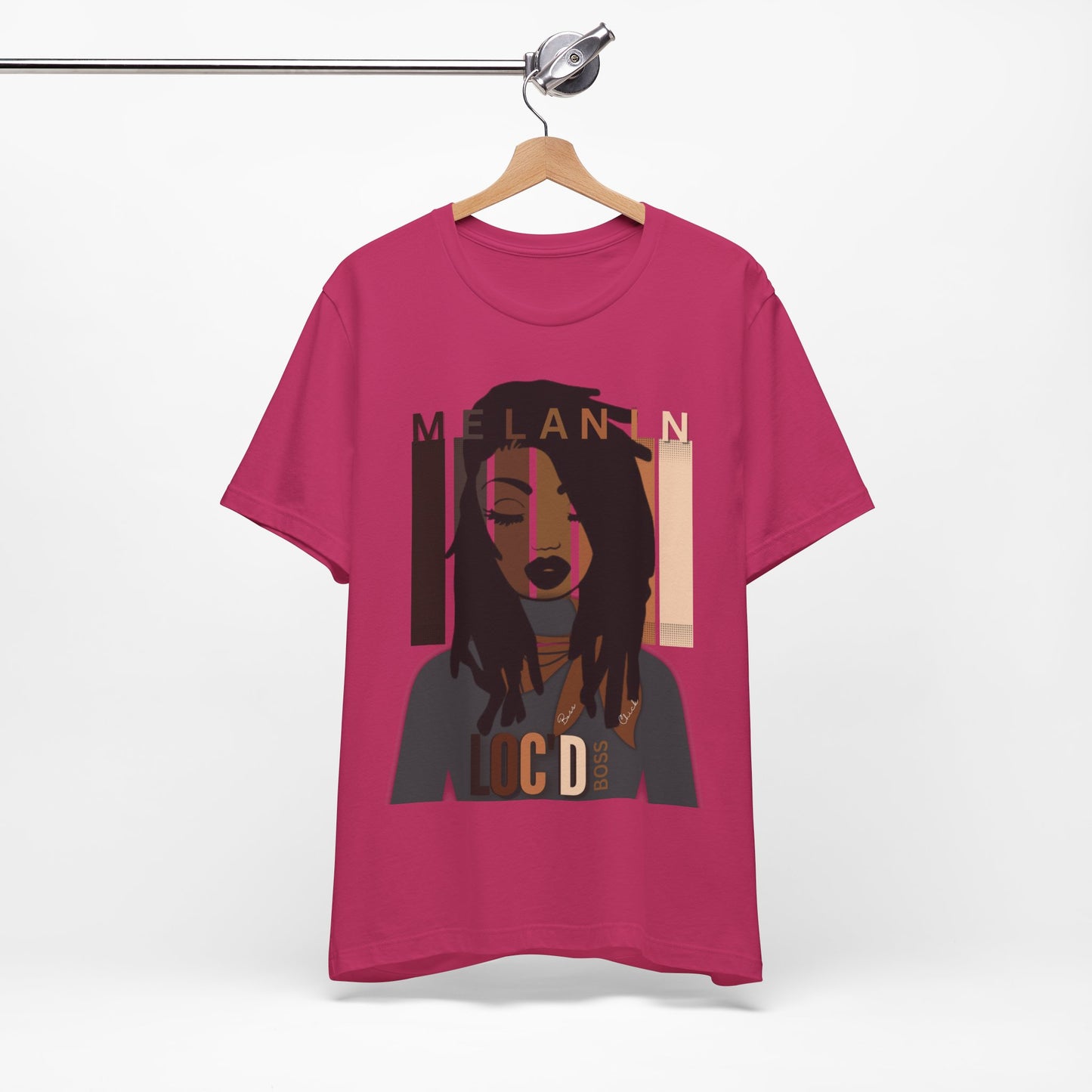 Melanin Loc'd Jersey Short Sleeve Tee