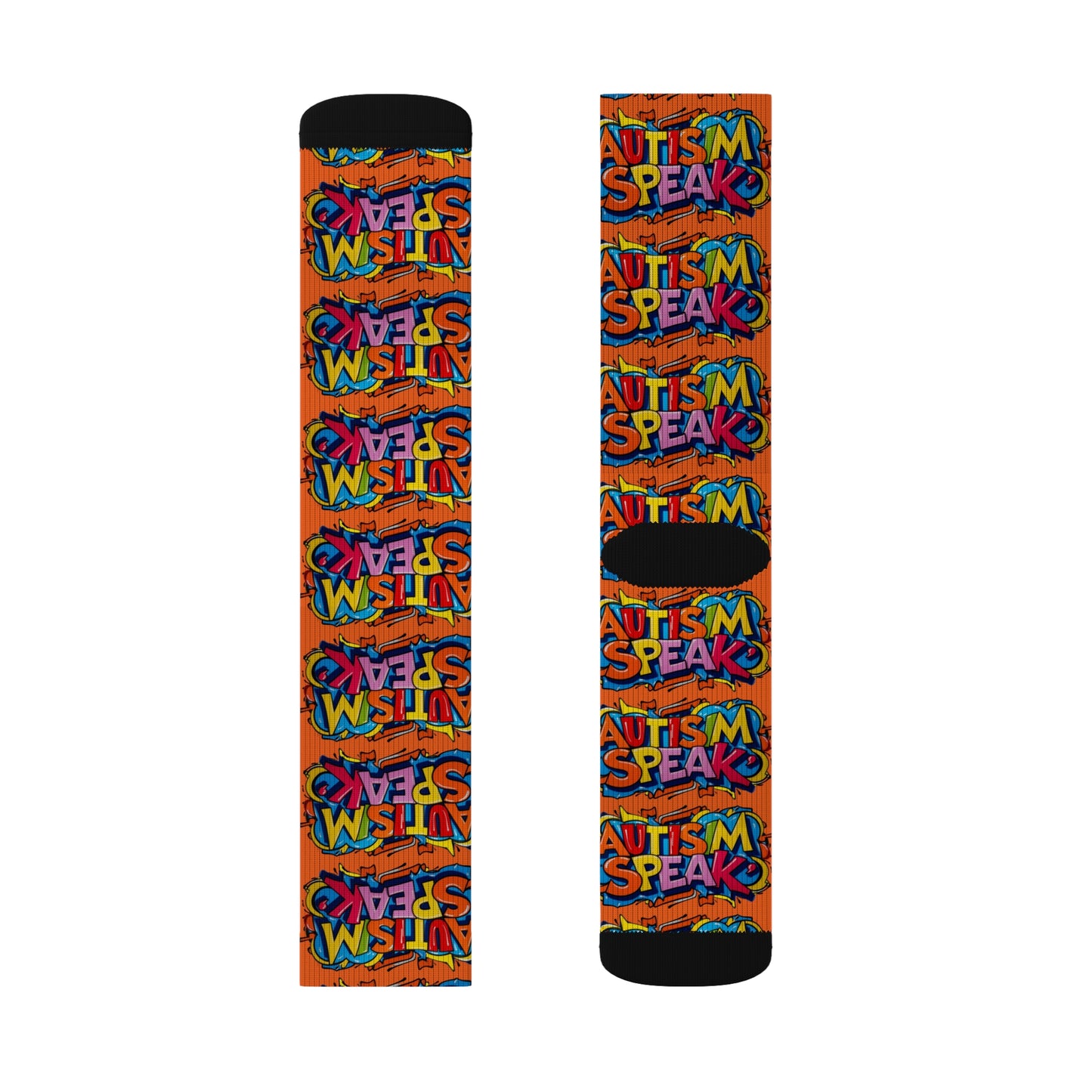 Autism Speak Graffiti Style- Orange