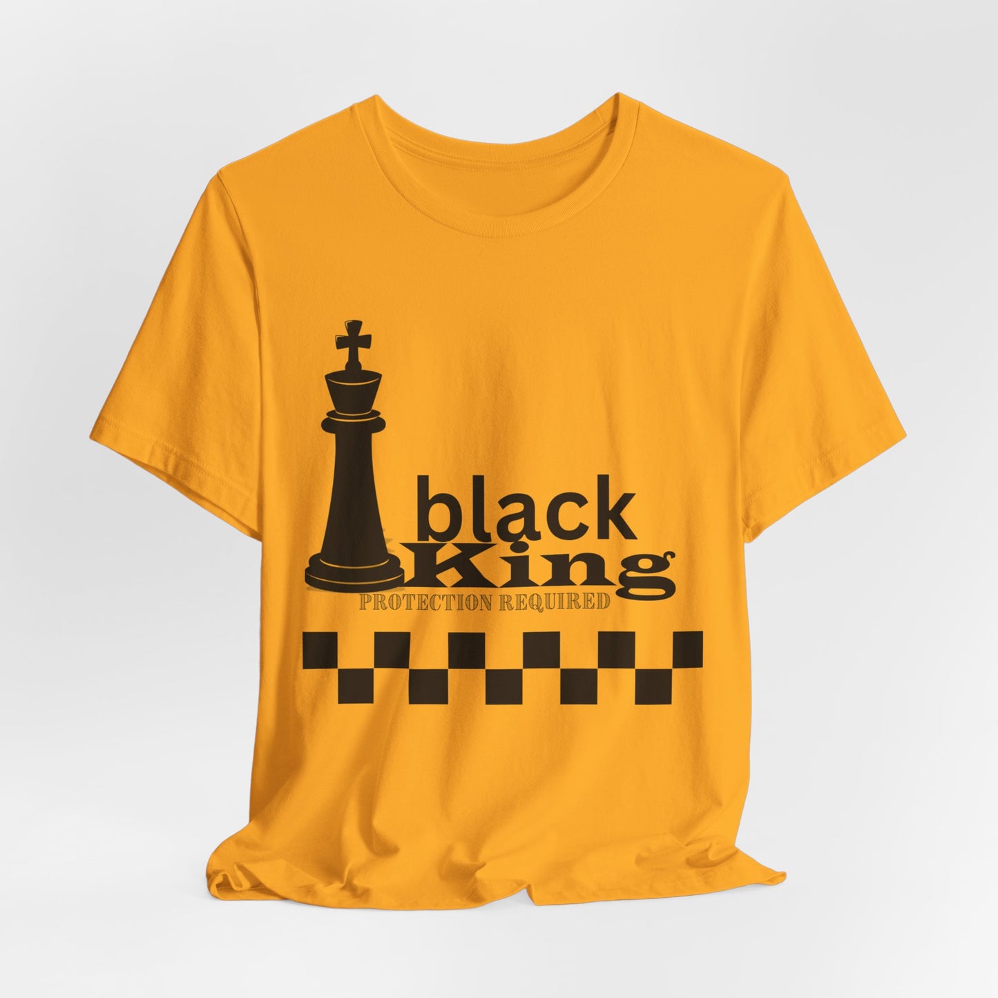 Black King Chess Tee - Unisex Jersey Short Sleeve