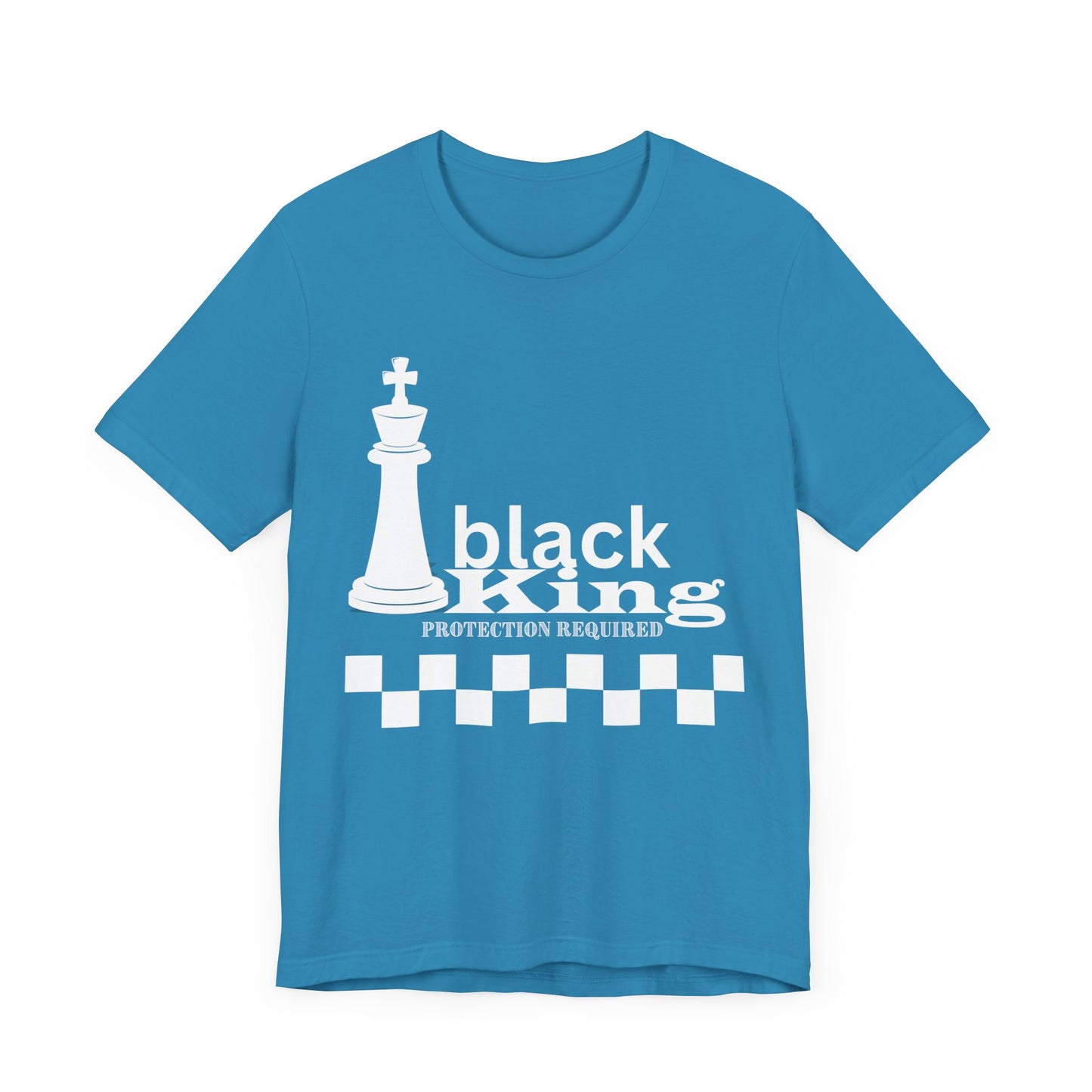 Black King Chess Tee - Unisex Jersey Short Sleeve
