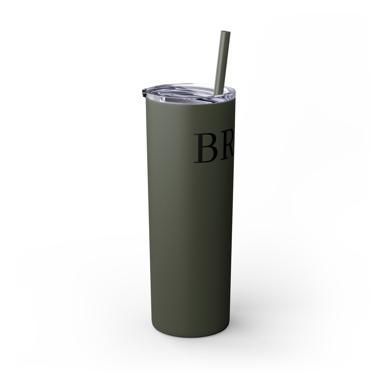 Bride Crew Skinny Tumbler with Straw, 20oz