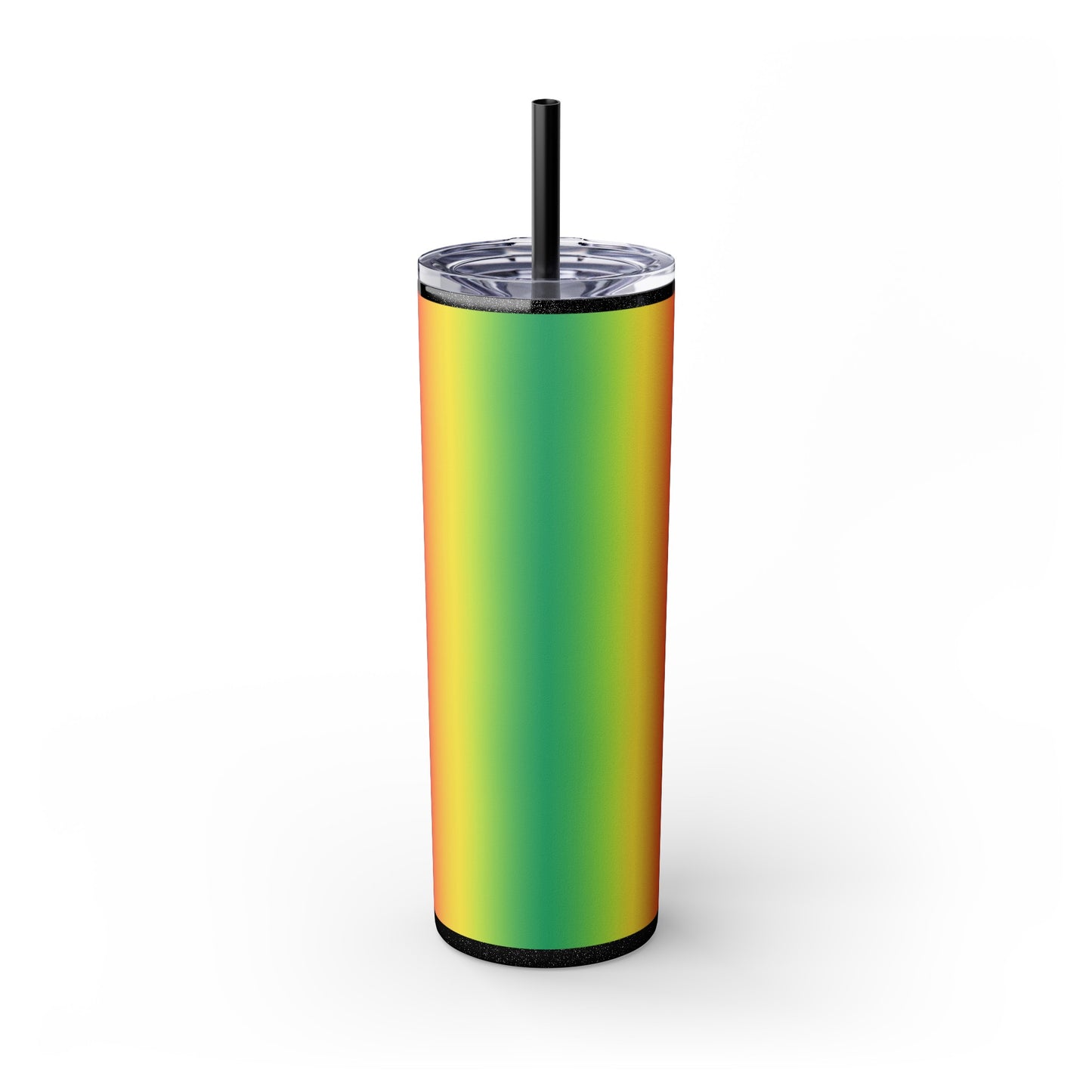 Rainbow Love #2 Skinny Tumbler with Straw, 20oz