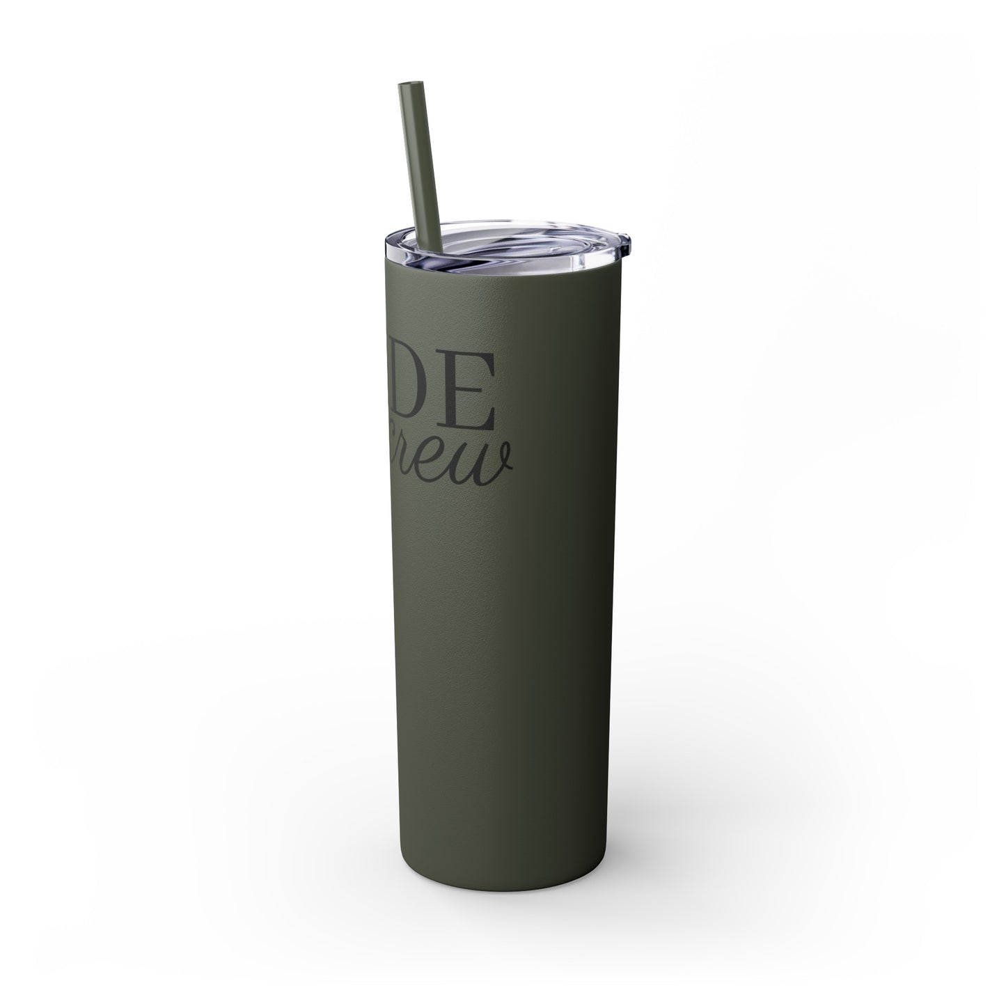 Bride Crew Skinny Tumbler with Straw, 20oz