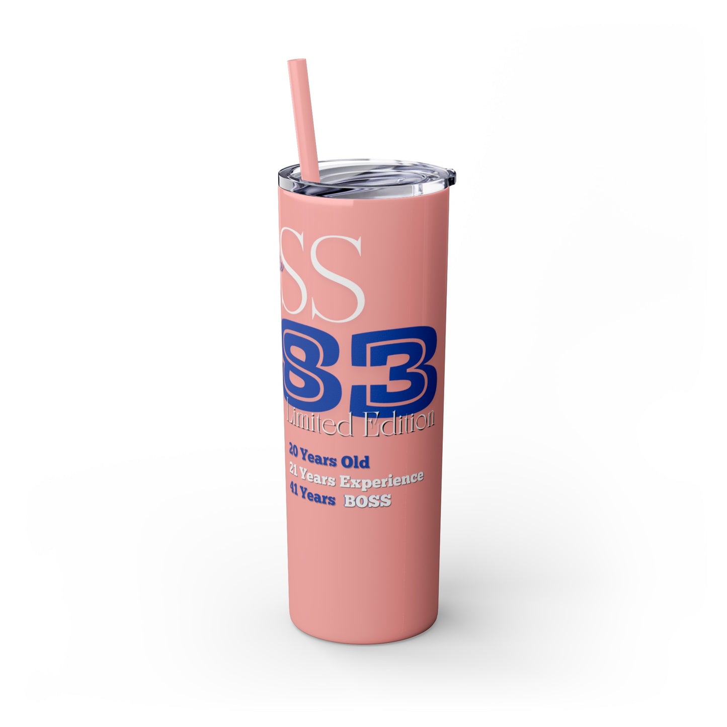 Customizable 1983 Born Skinny Tumbler with Straw, 20oz