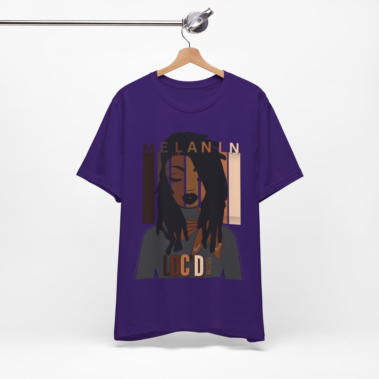 Melanin Loc'd Jersey Short Sleeve Tee