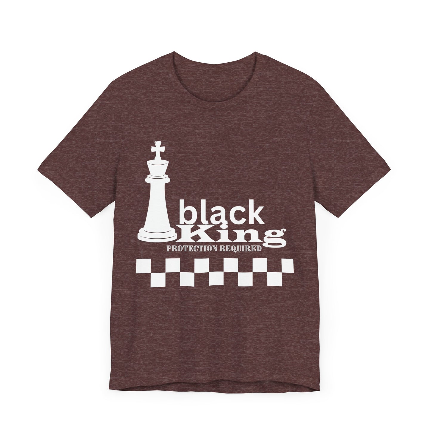 Black King Chess Tee - Unisex Jersey Short Sleeve