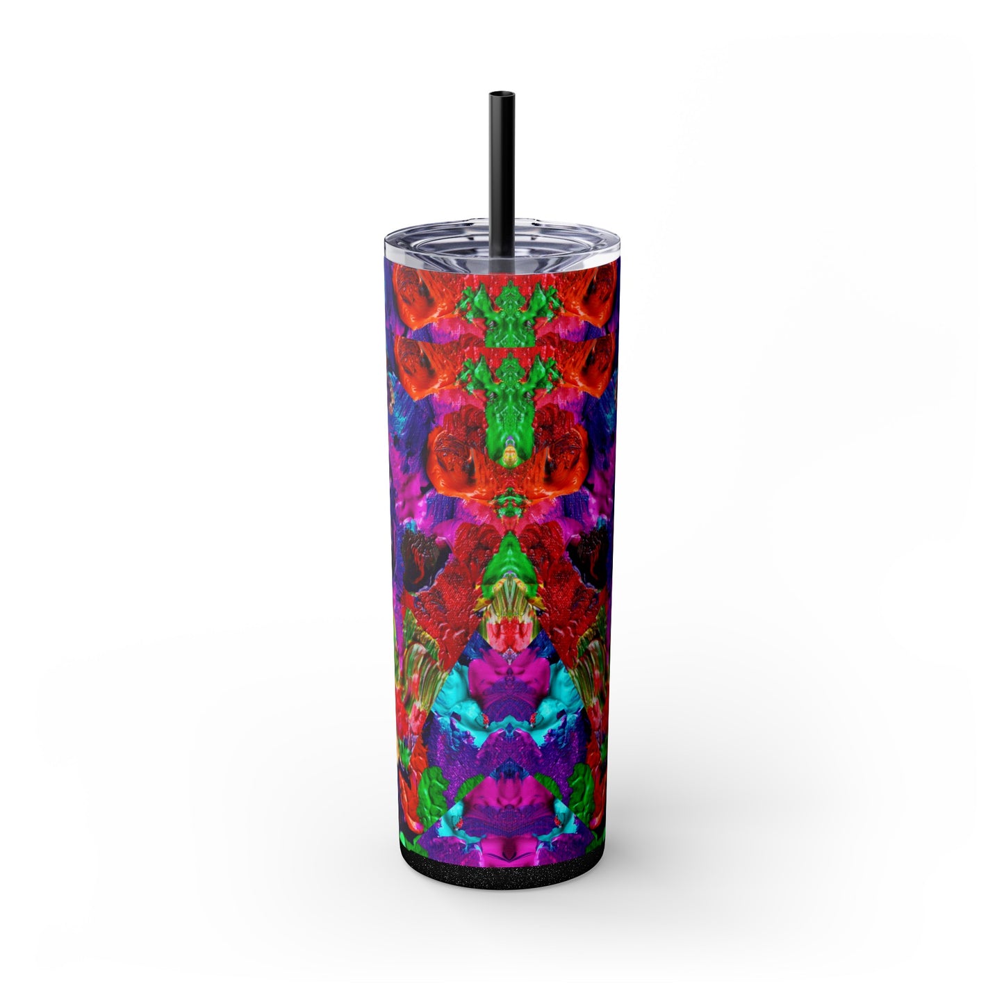 Color-Maze Frenzy Skinny Tumbler with Straw, 20oz