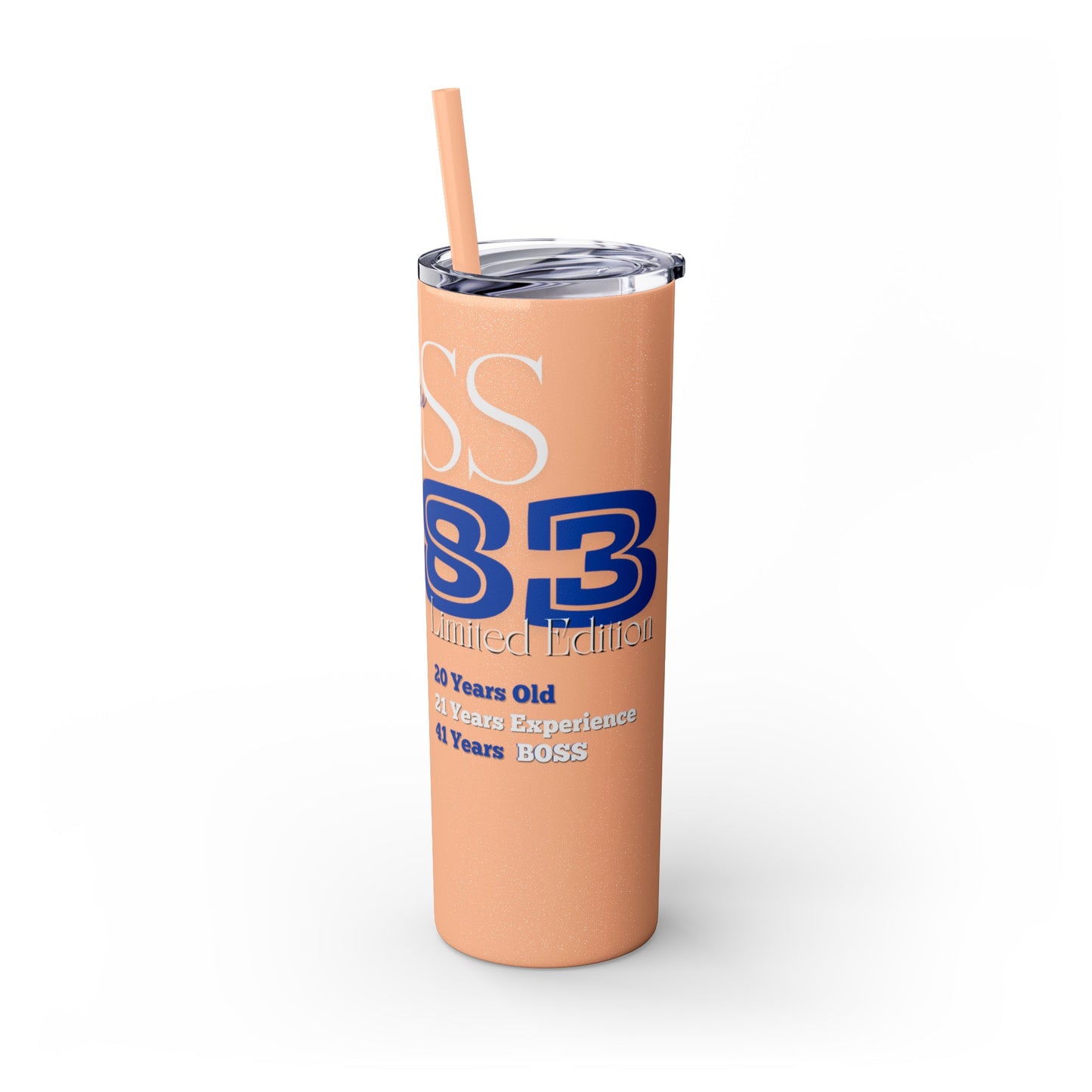 Customizable 1983 Born Skinny Tumbler with Straw, 20oz