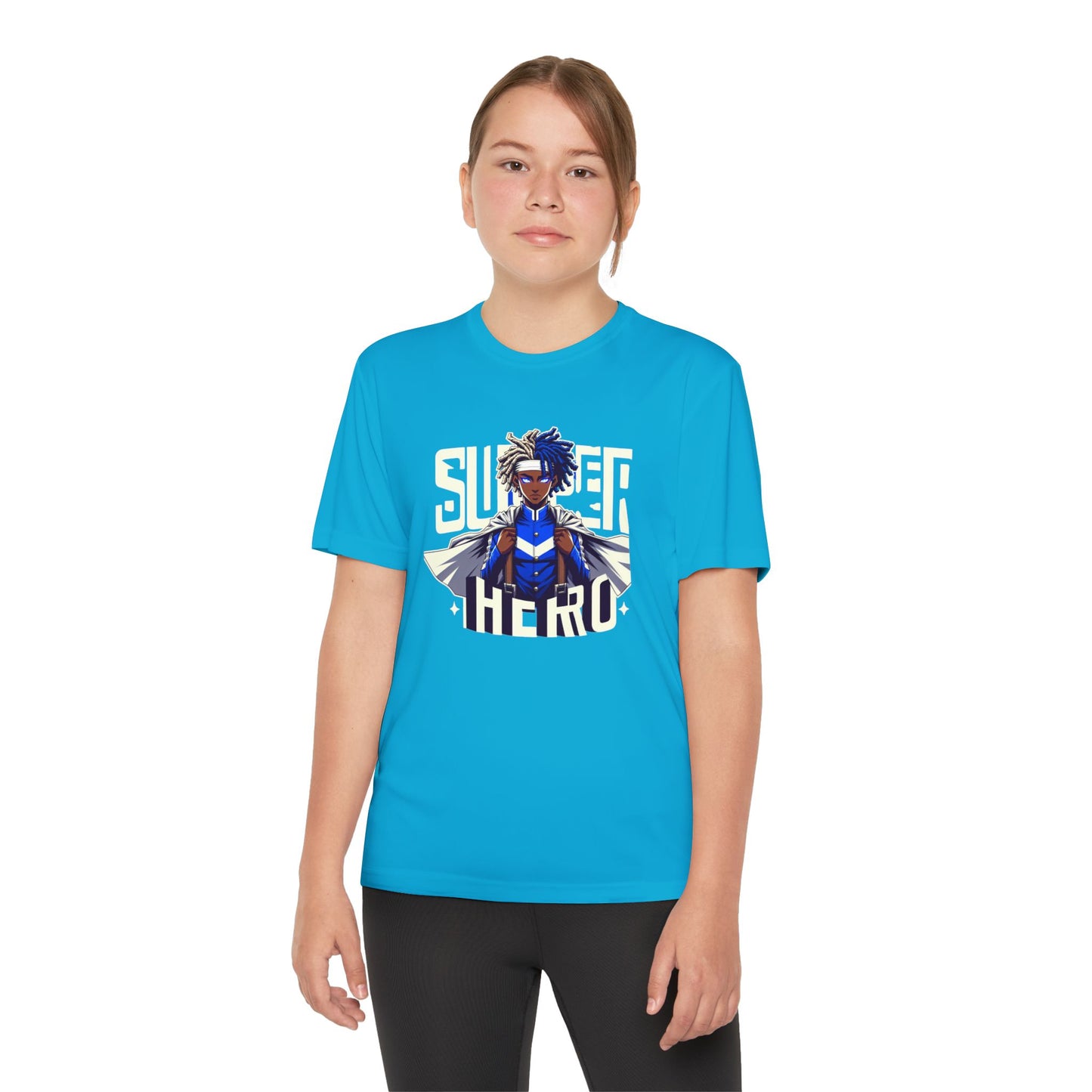 Youth Superhero Competitor Tee, Kid's T-Shirt, Summer Vibes Shirt, Birthday Gift, Superhero Fan Apparel, Fun Summer Outfit