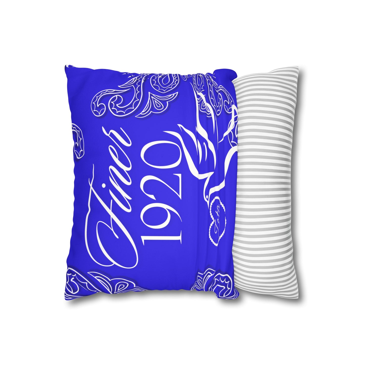 Service 1920 Faux Suede Square Pillowcase