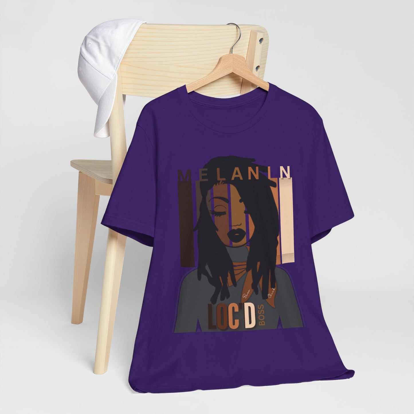 Melanin Loc'd Jersey Short Sleeve Tee
