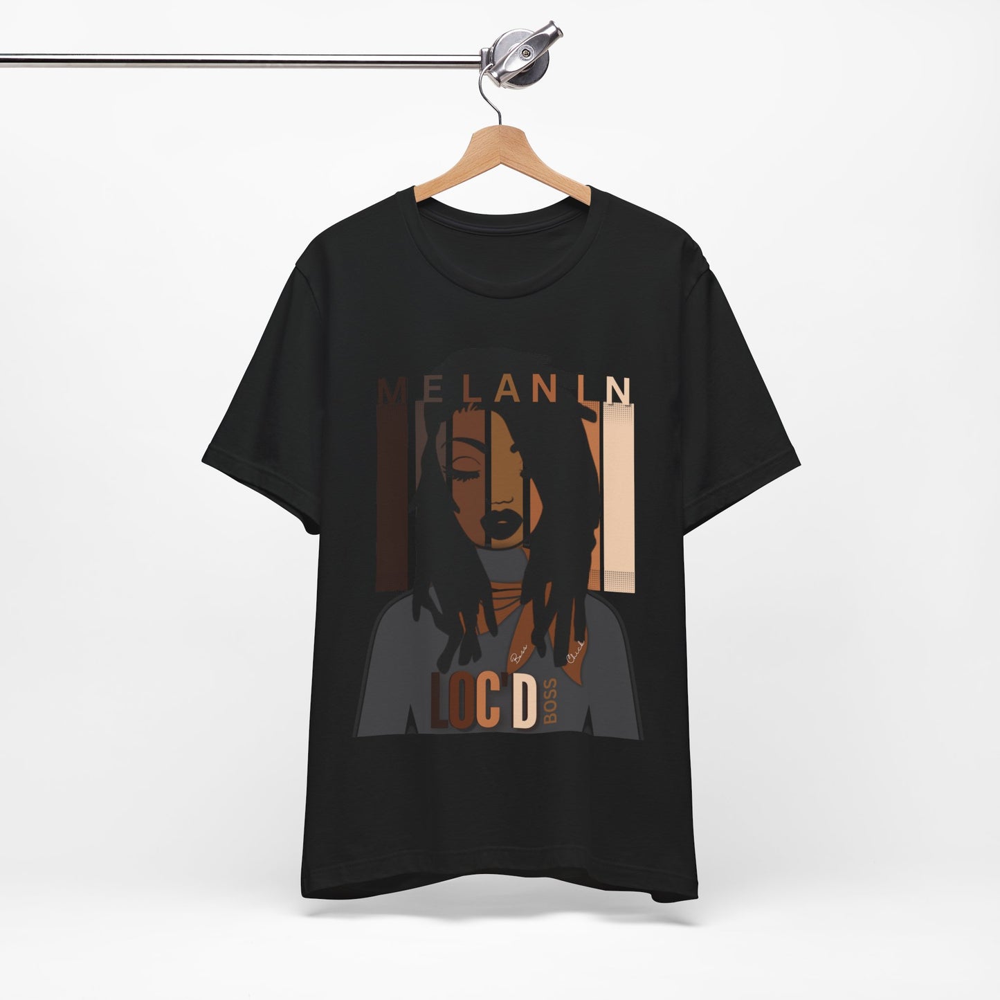 Melanin Loc'd Jersey Short Sleeve Tee