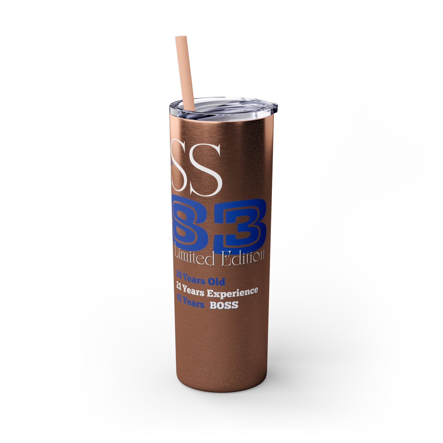 Customizable 1983 Born Skinny Tumbler with Straw, 20oz