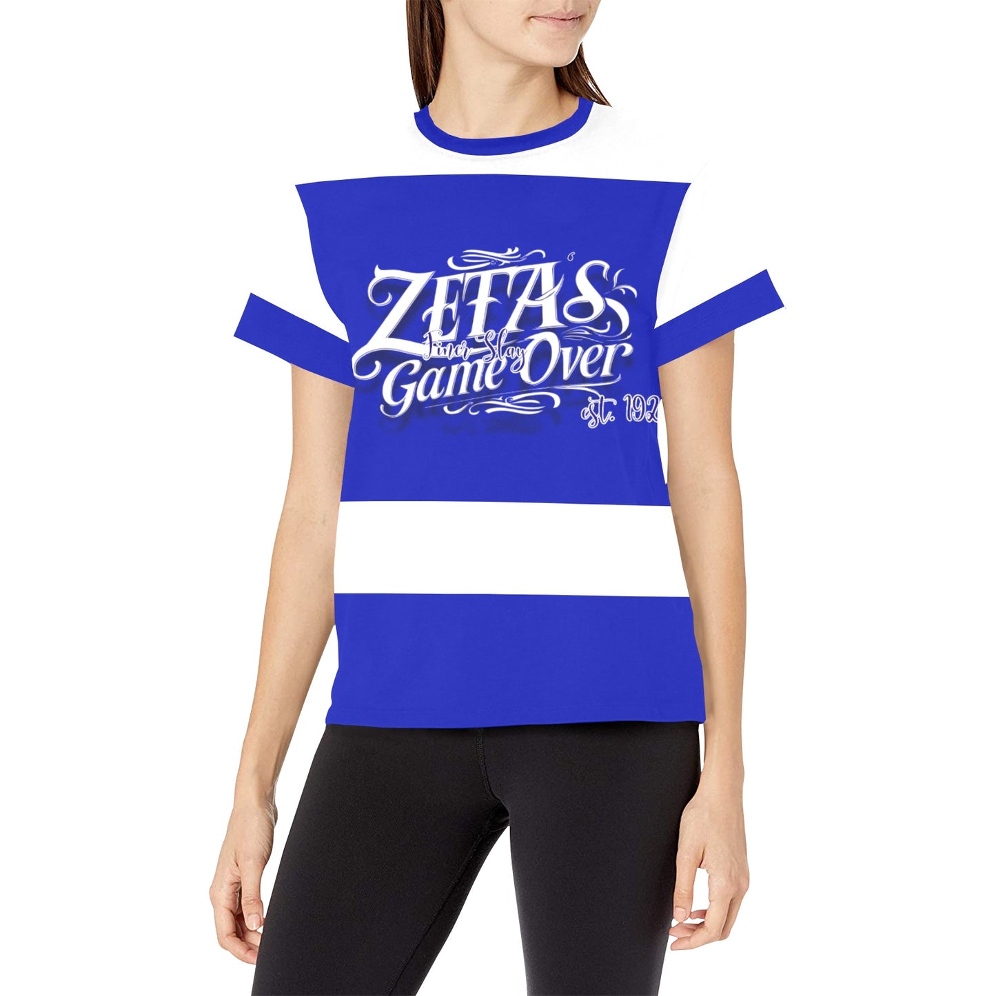 Women's All Over Print Crew Neck T-Shirt(T40-2)