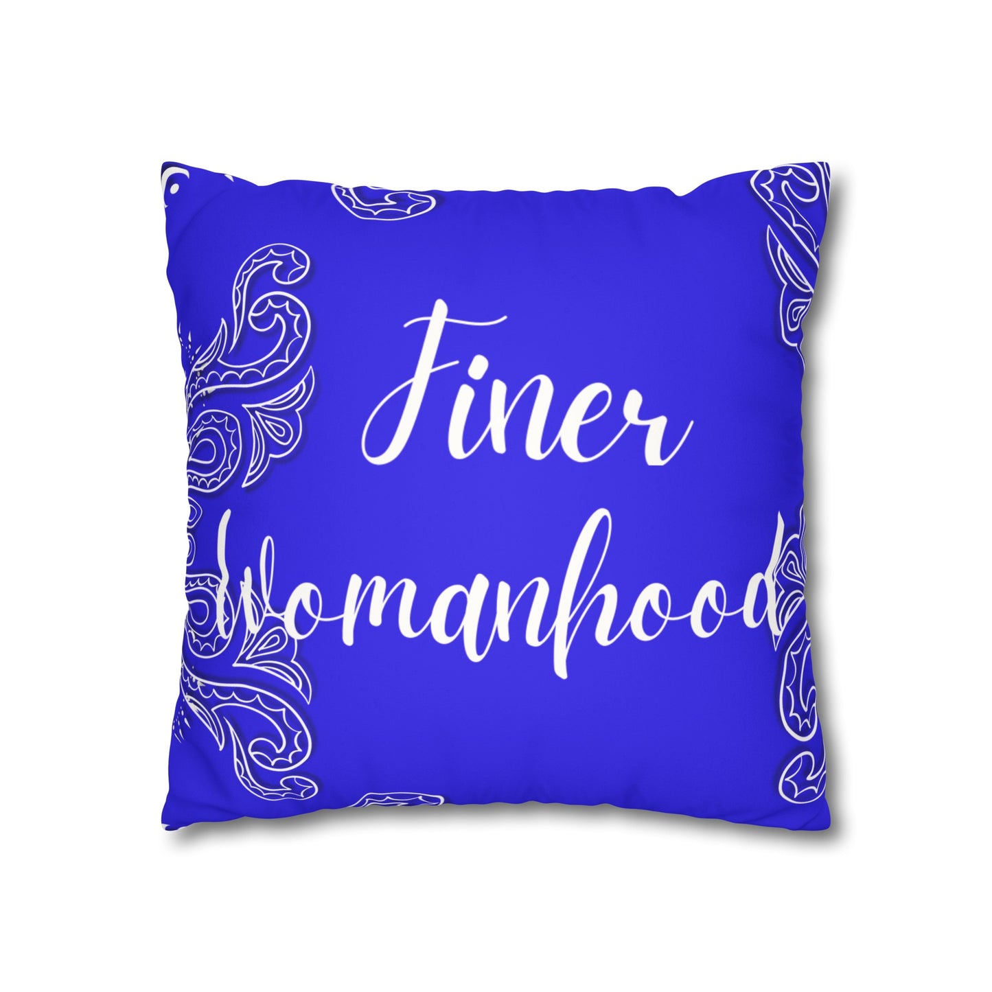 FinerWomanhood 1920 Faux Suede Square Pillowcase