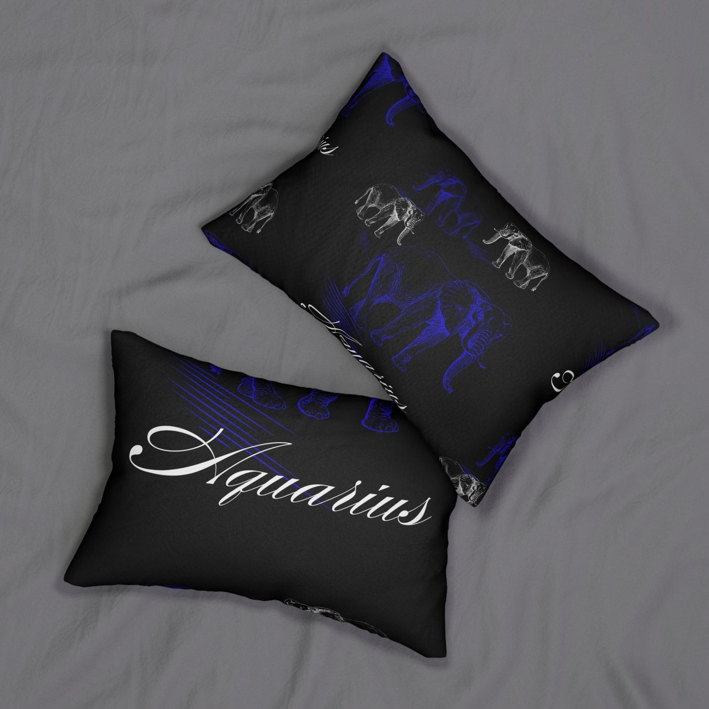 Aquarius Spun Polyester Lumbar Pillow-VMA Specialties Boutique