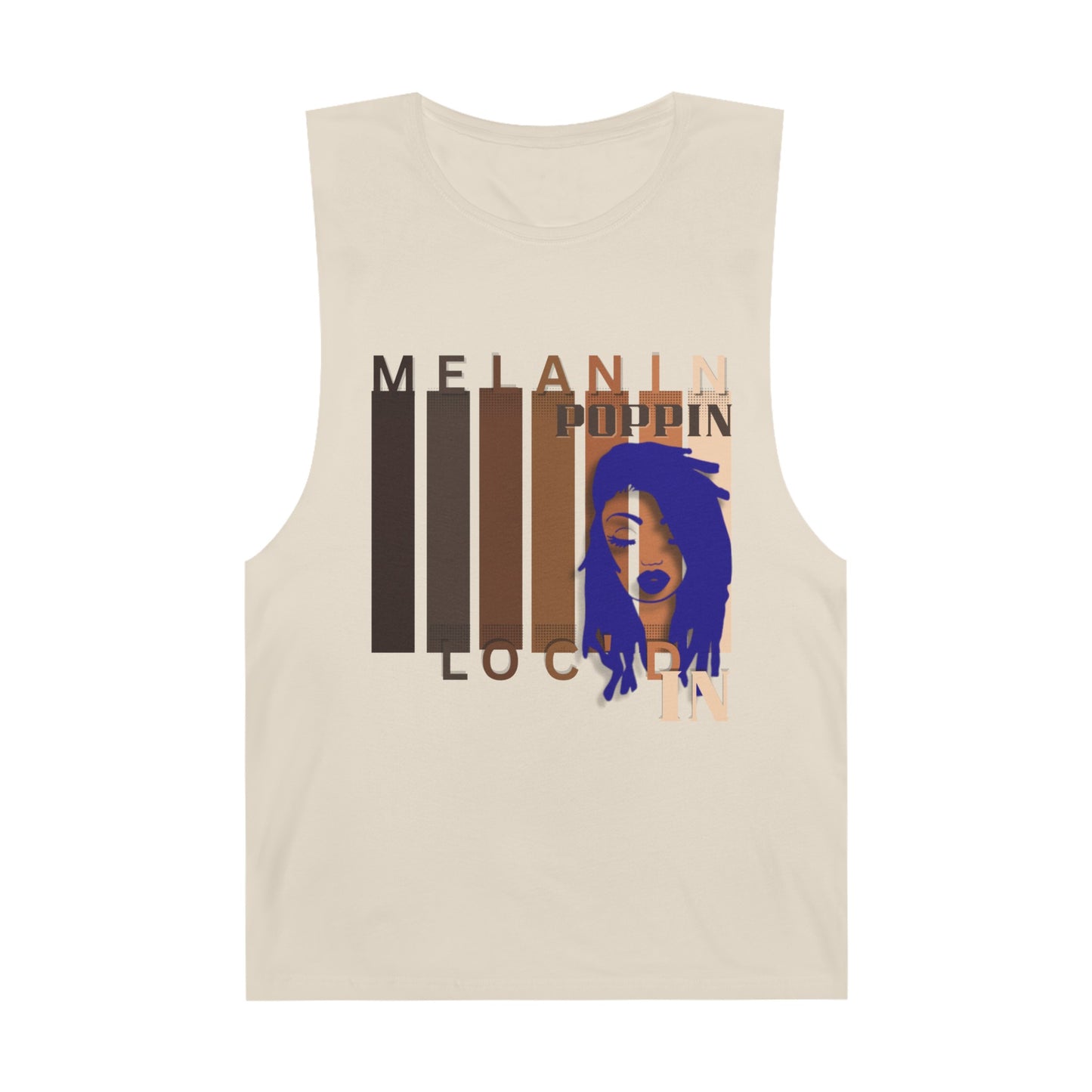 Melanin Poppin Blue Unisex Barnard Tank