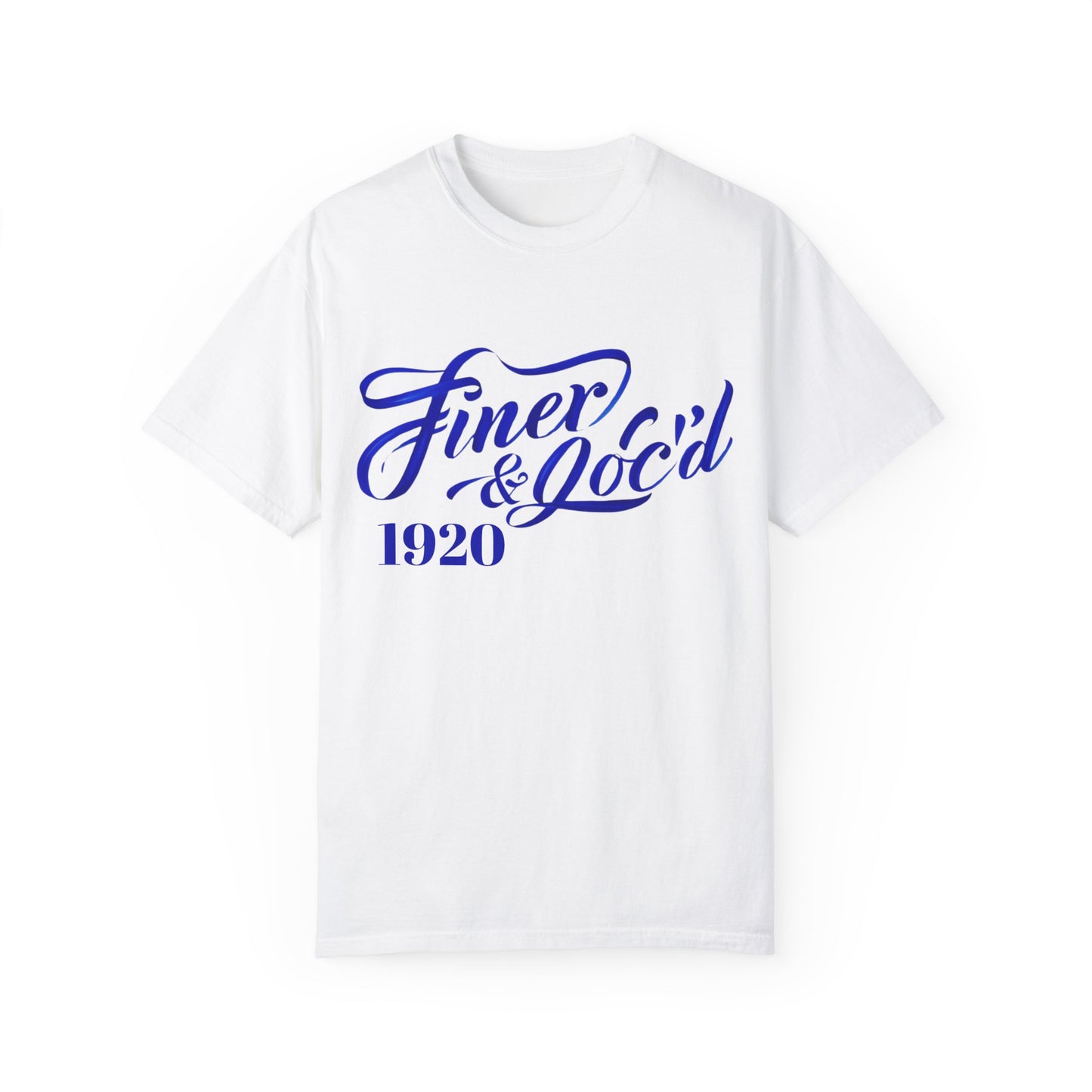 T-Shirt Sorority Inspired Royal Blue and White 1920s Design