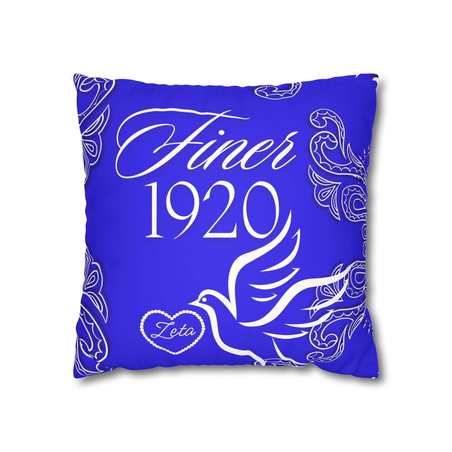 FinerWomanhood 1920 Faux Suede Square Pillowcase