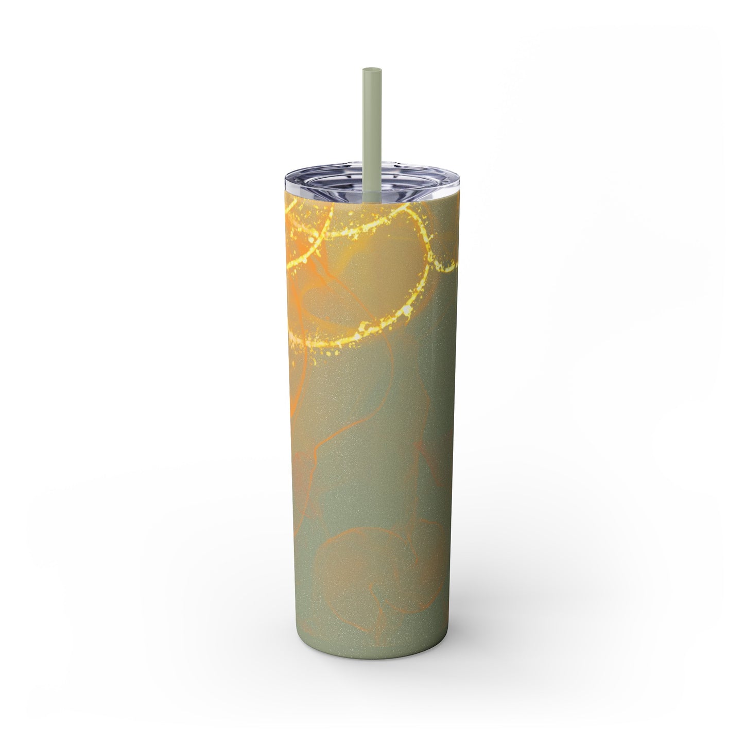 Fire Skinny Tumbler with Straw, 20oz Model# 051701