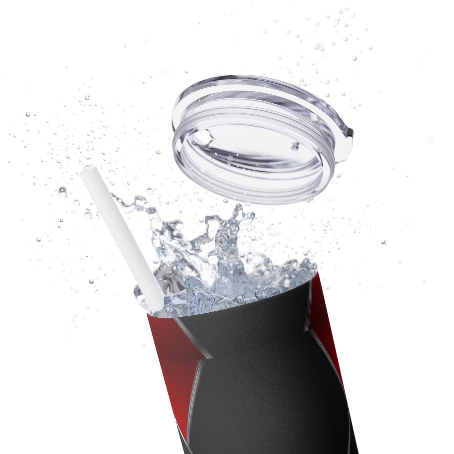 DANGER Skinny Tumbler with Straw, 20oz