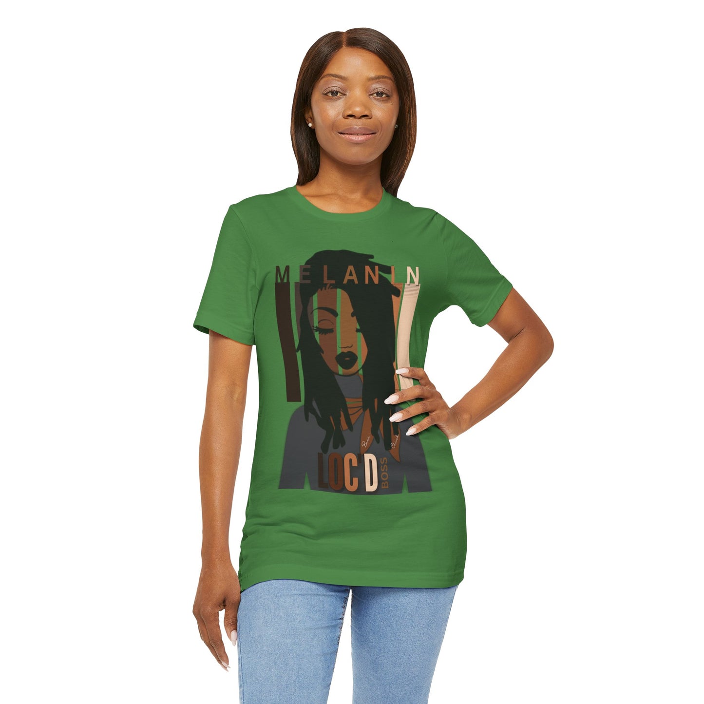 Melanin Loc'd Jersey Short Sleeve Tee