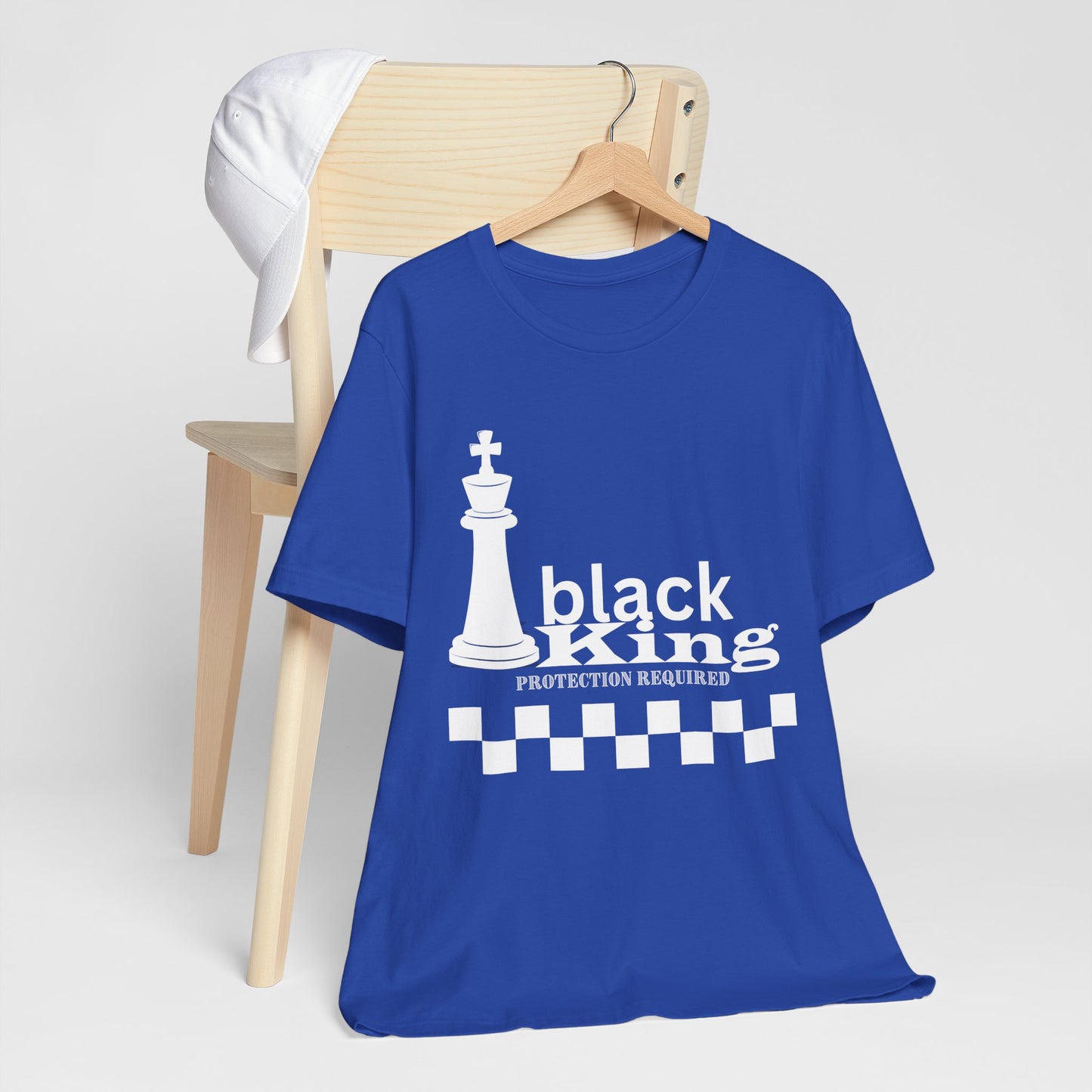 Black King Chess Tee - Unisex Jersey Short Sleeve